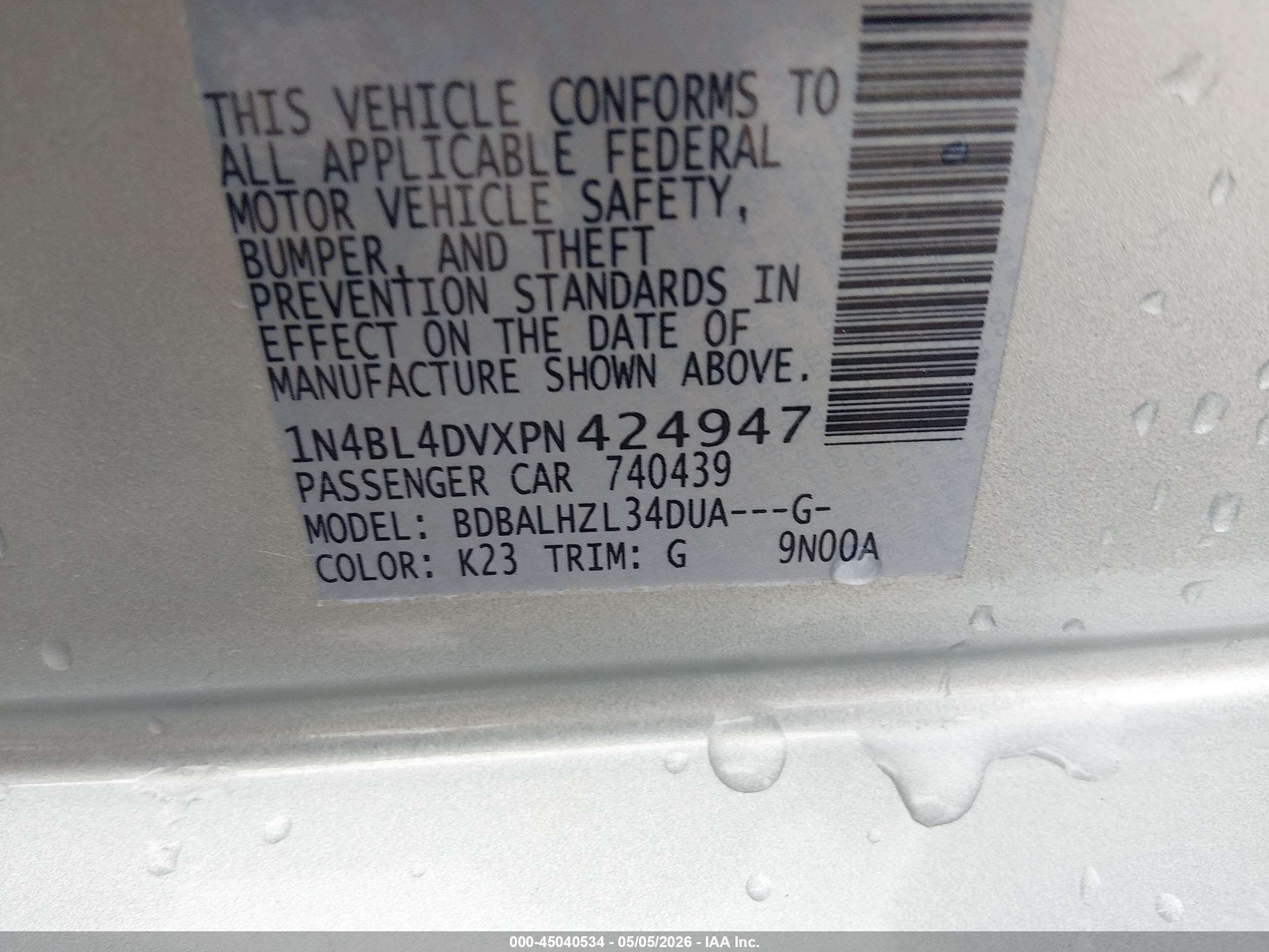 NISSAN ALTIMA image 9