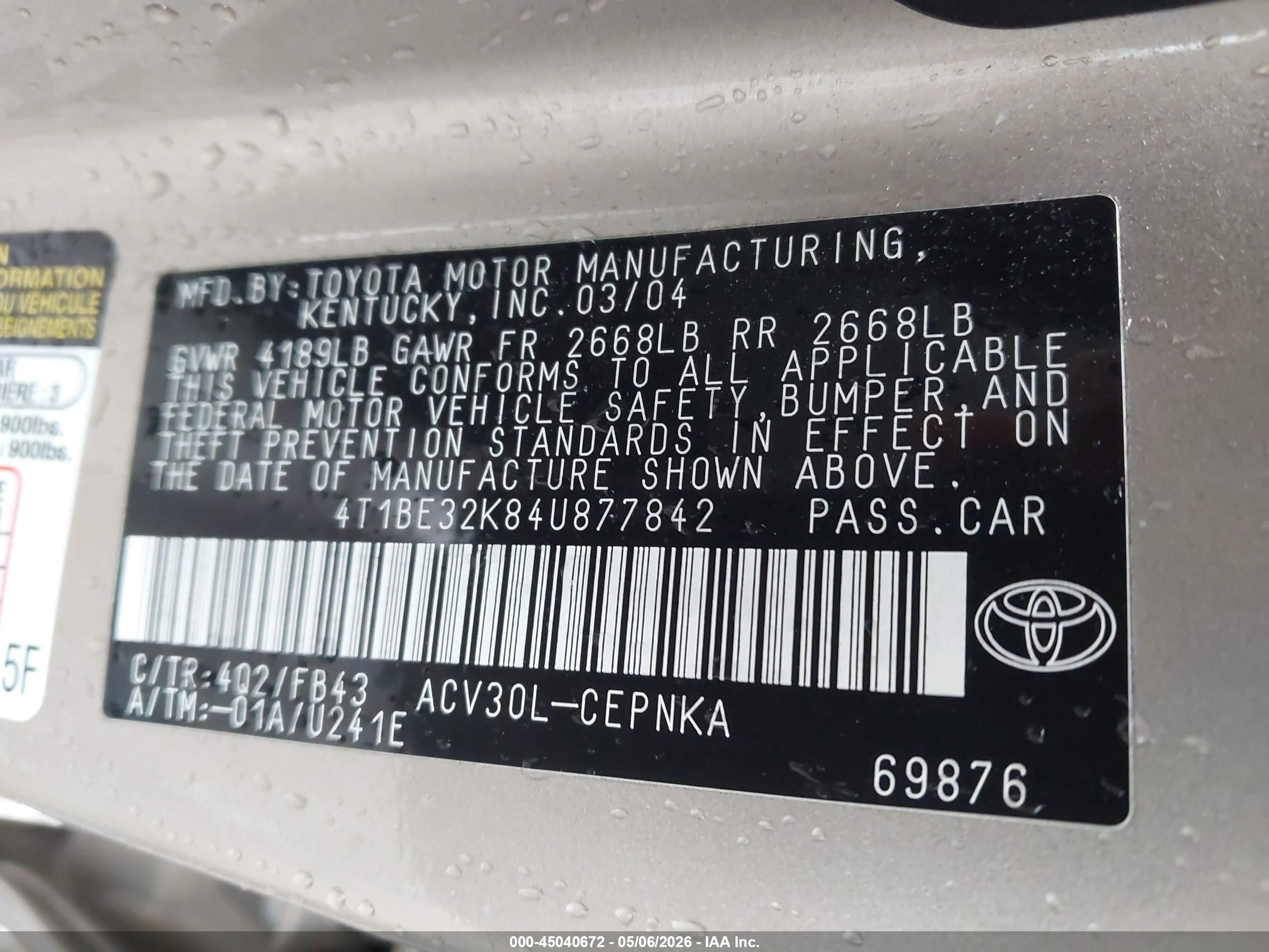 TOYOTA CAMRY image 9