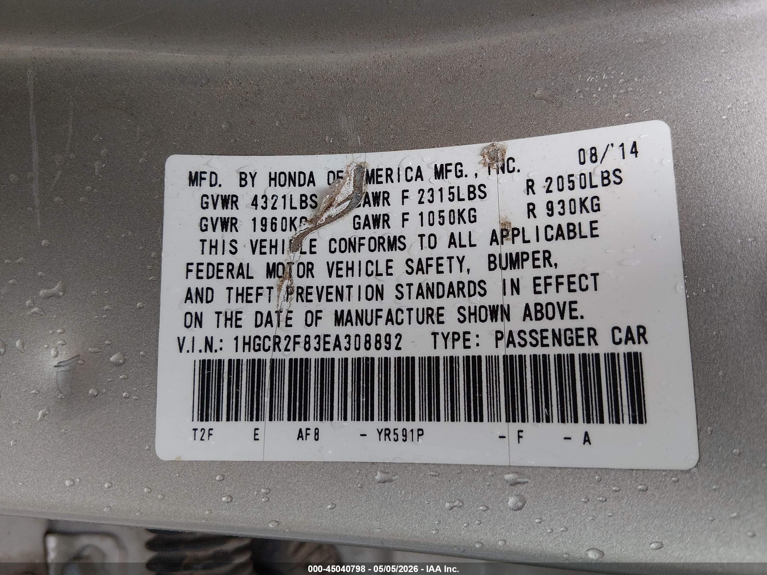 HONDA ACCORD image 9