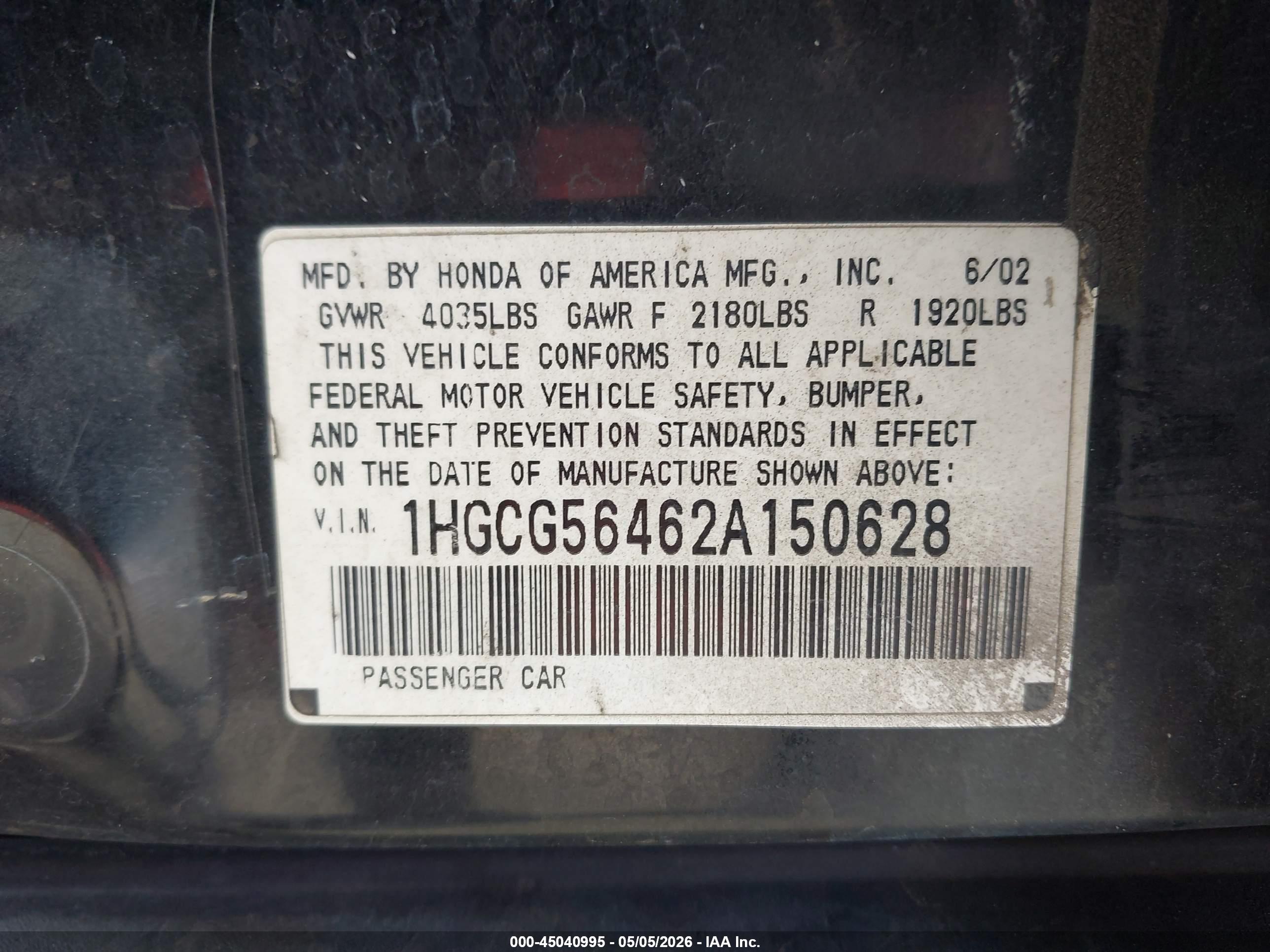 HONDA ACCORD image 9