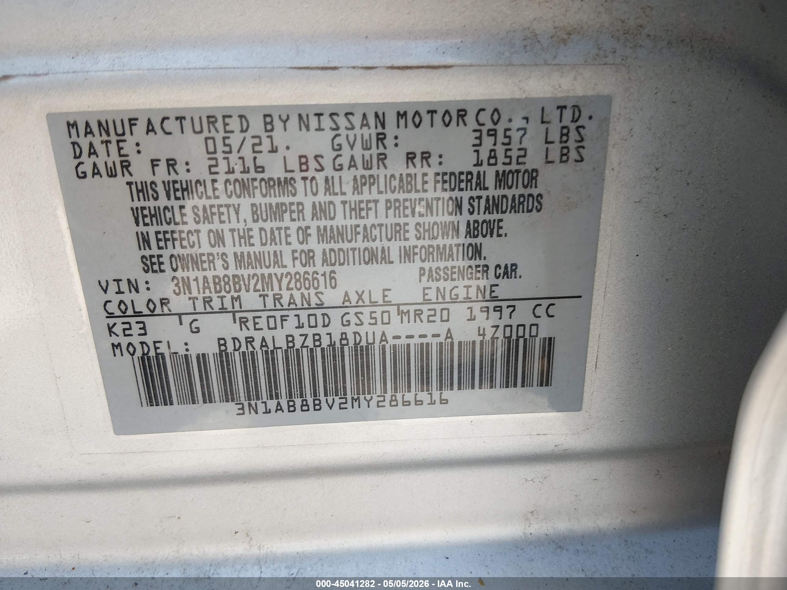 NISSAN SENTRA image 9