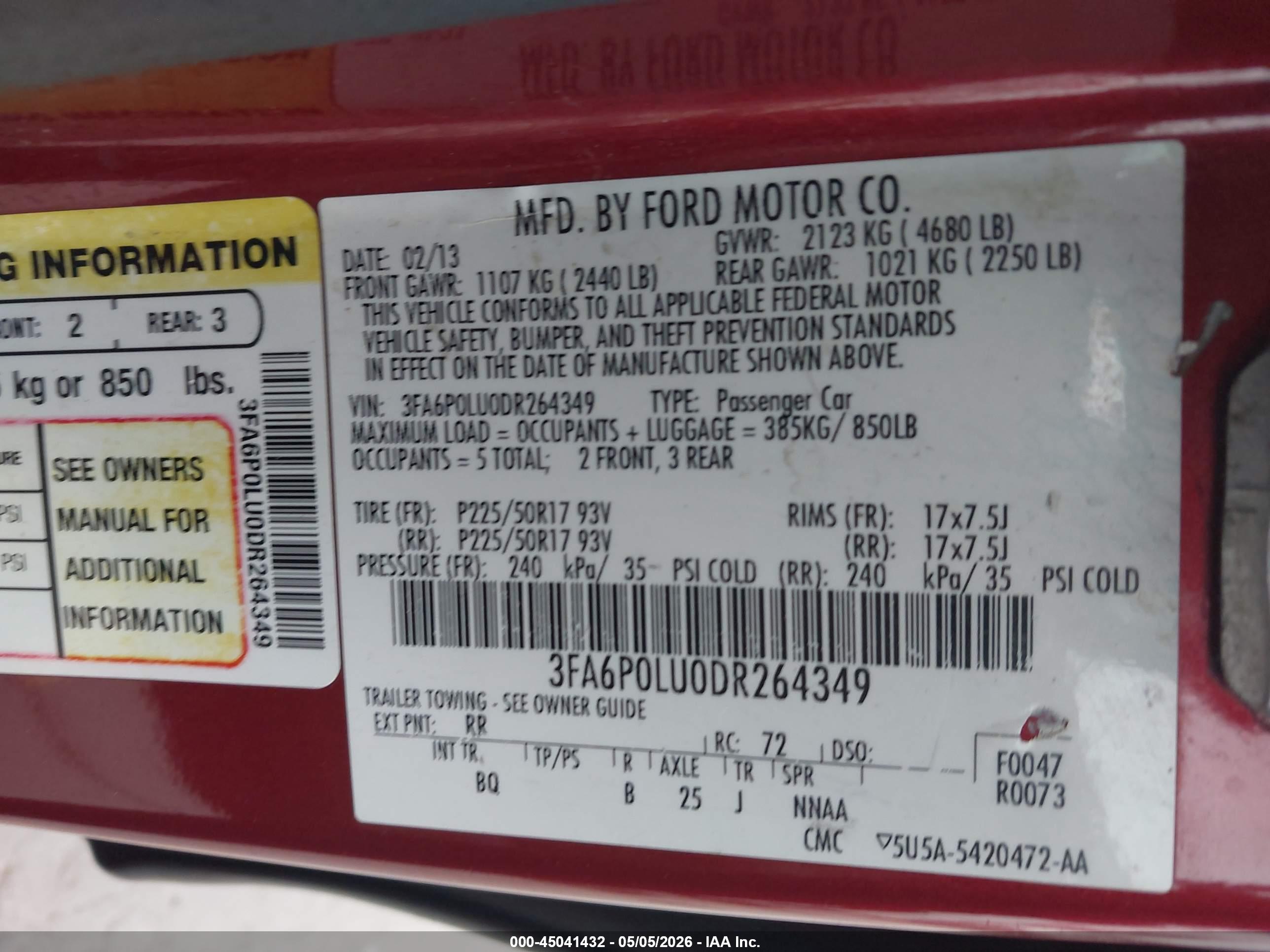 FORD FUSION image 9