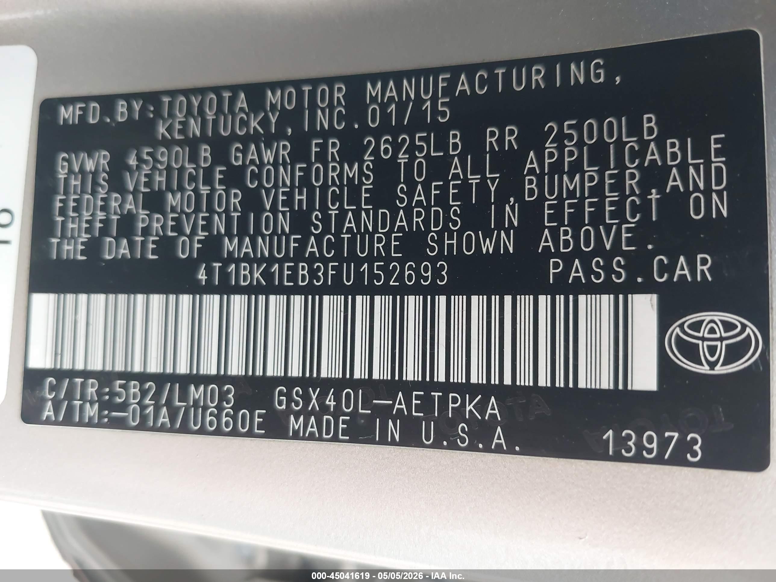 TOYOTA AVALON image 9