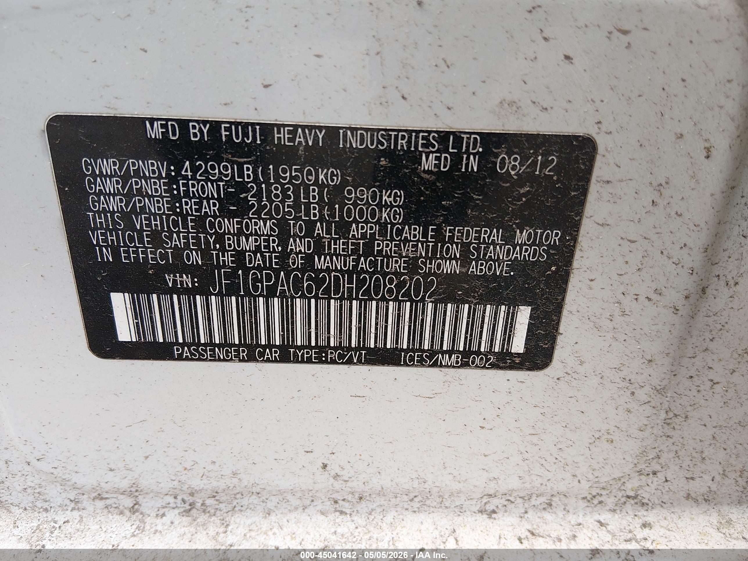 SUBARU IMPREZA image 9