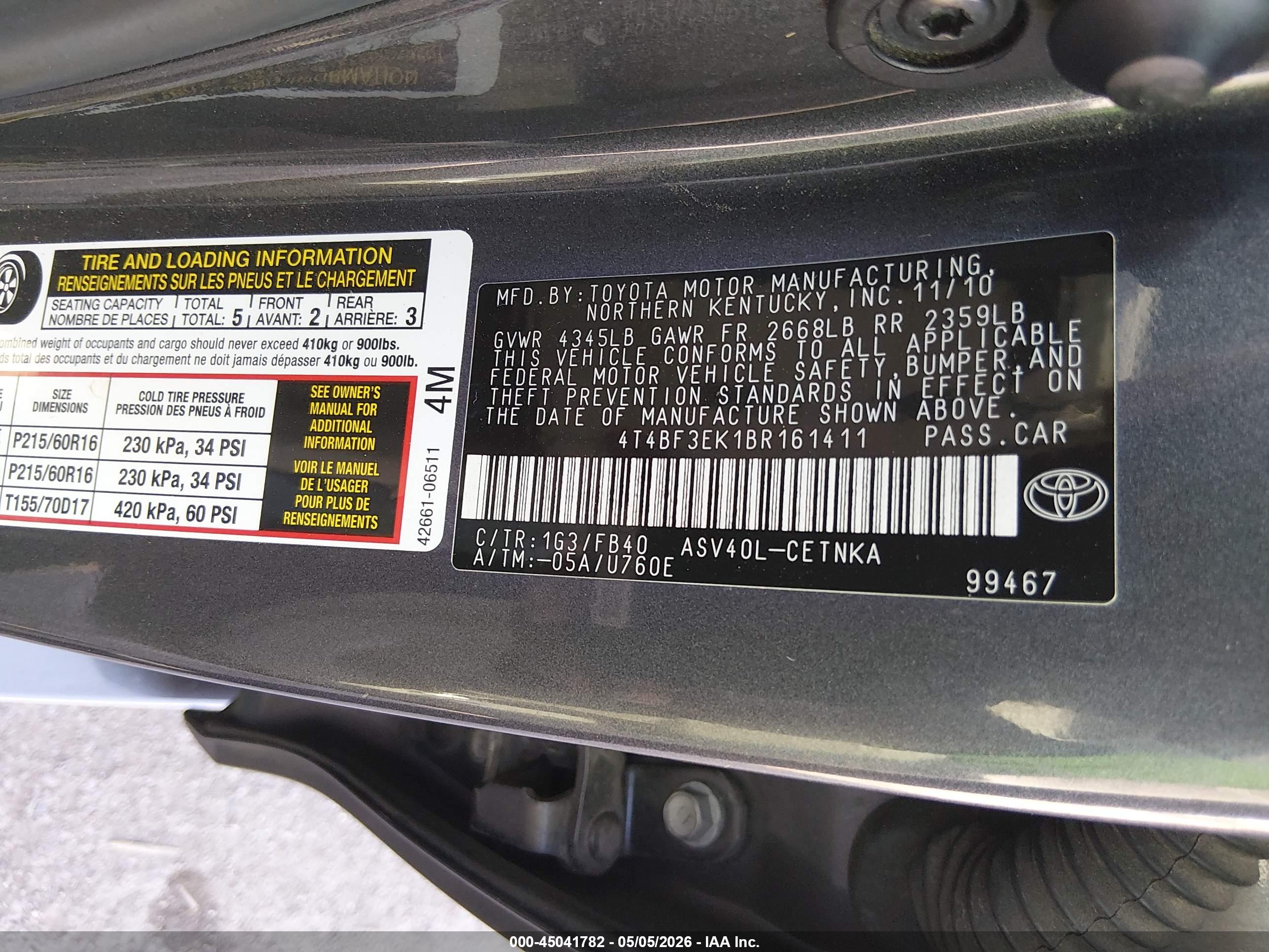 TOYOTA CAMRY image 9