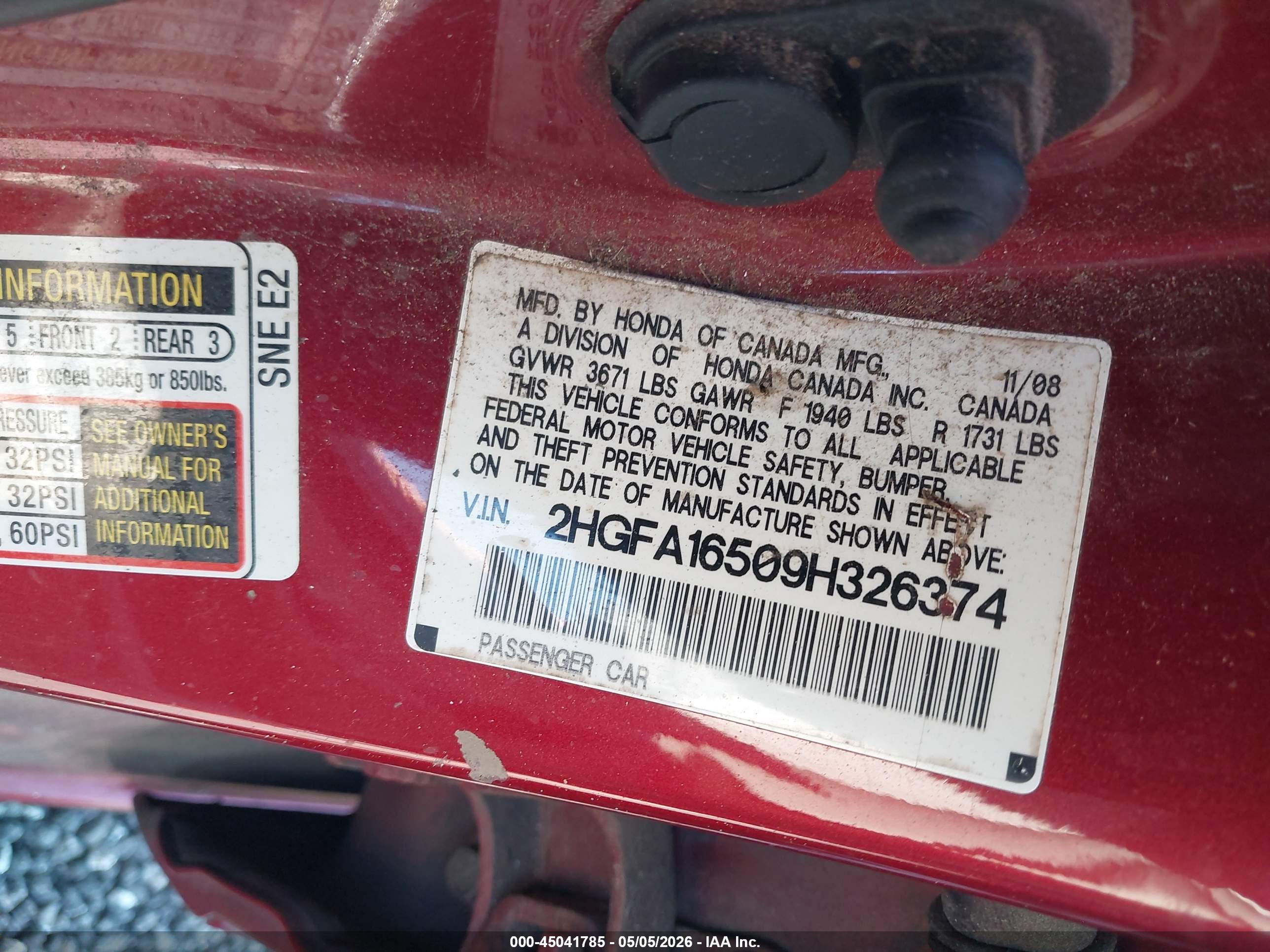 HONDA CIVIC image 9