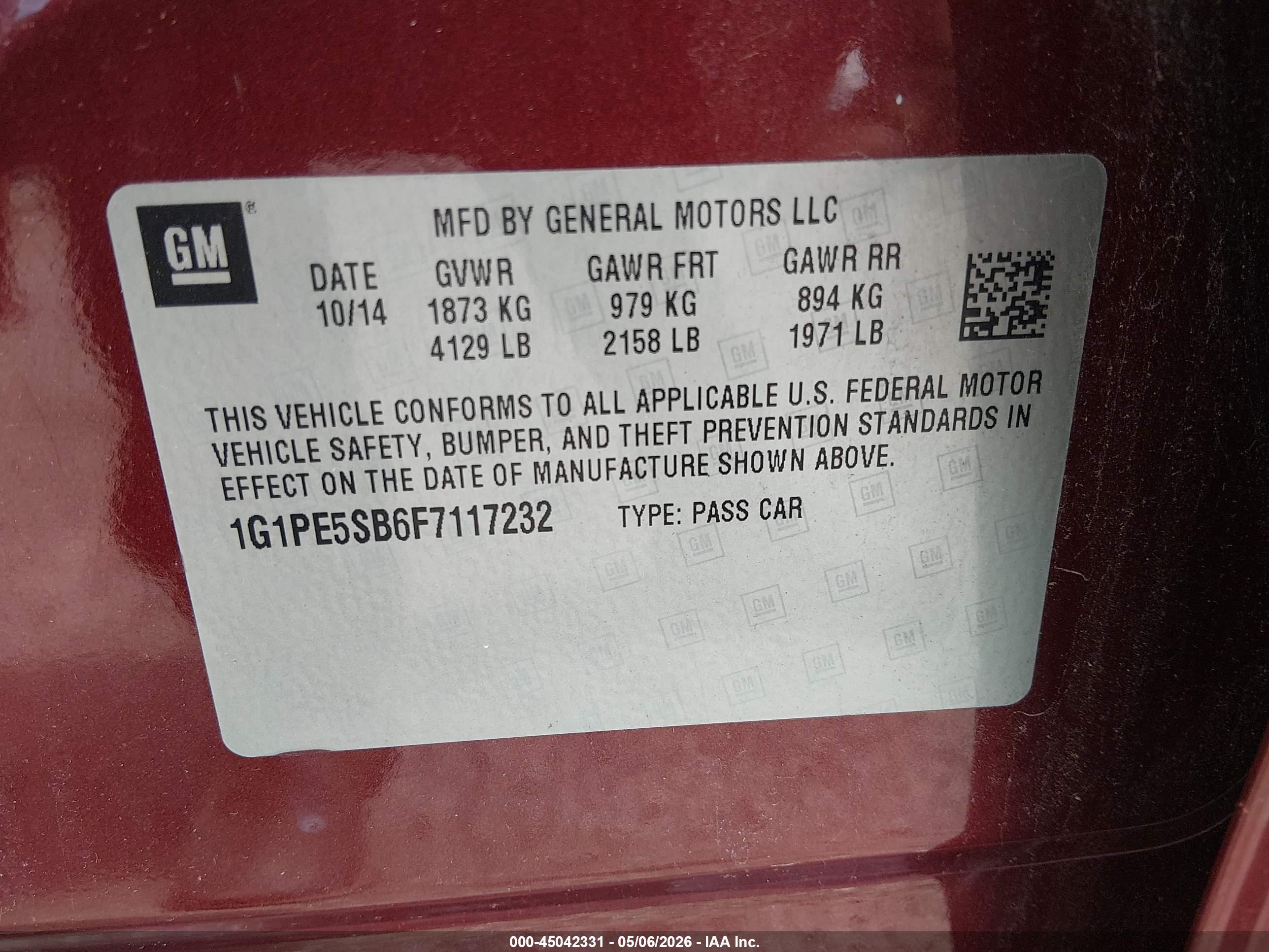 CHEVROLET CRUZE image 9