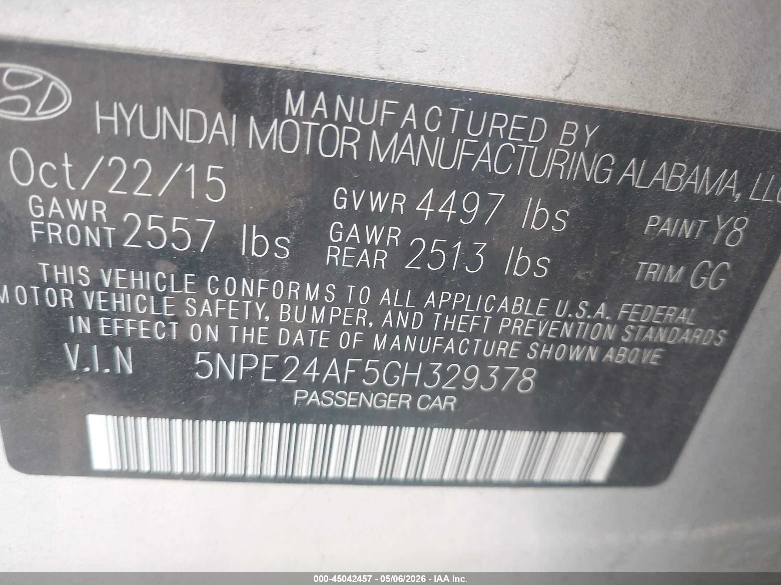 HYUNDAI SONATA image 9