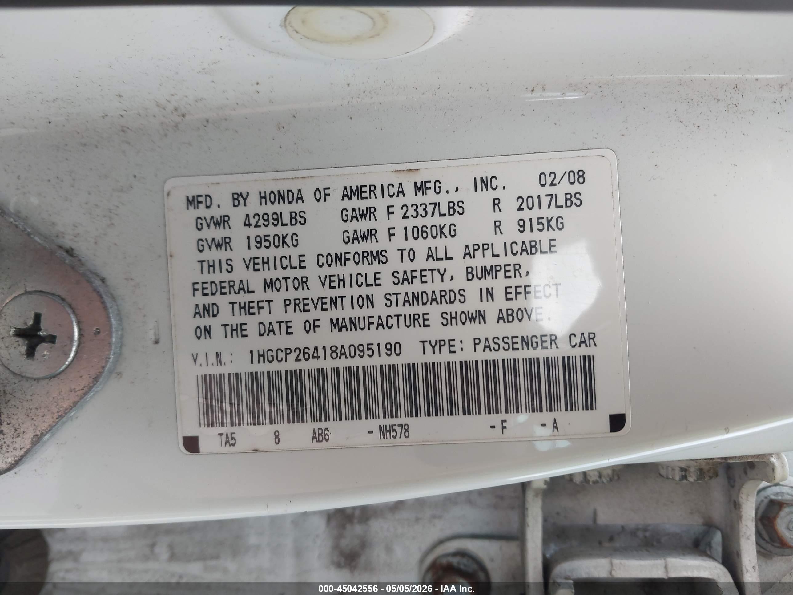 HONDA ACCORD image 9