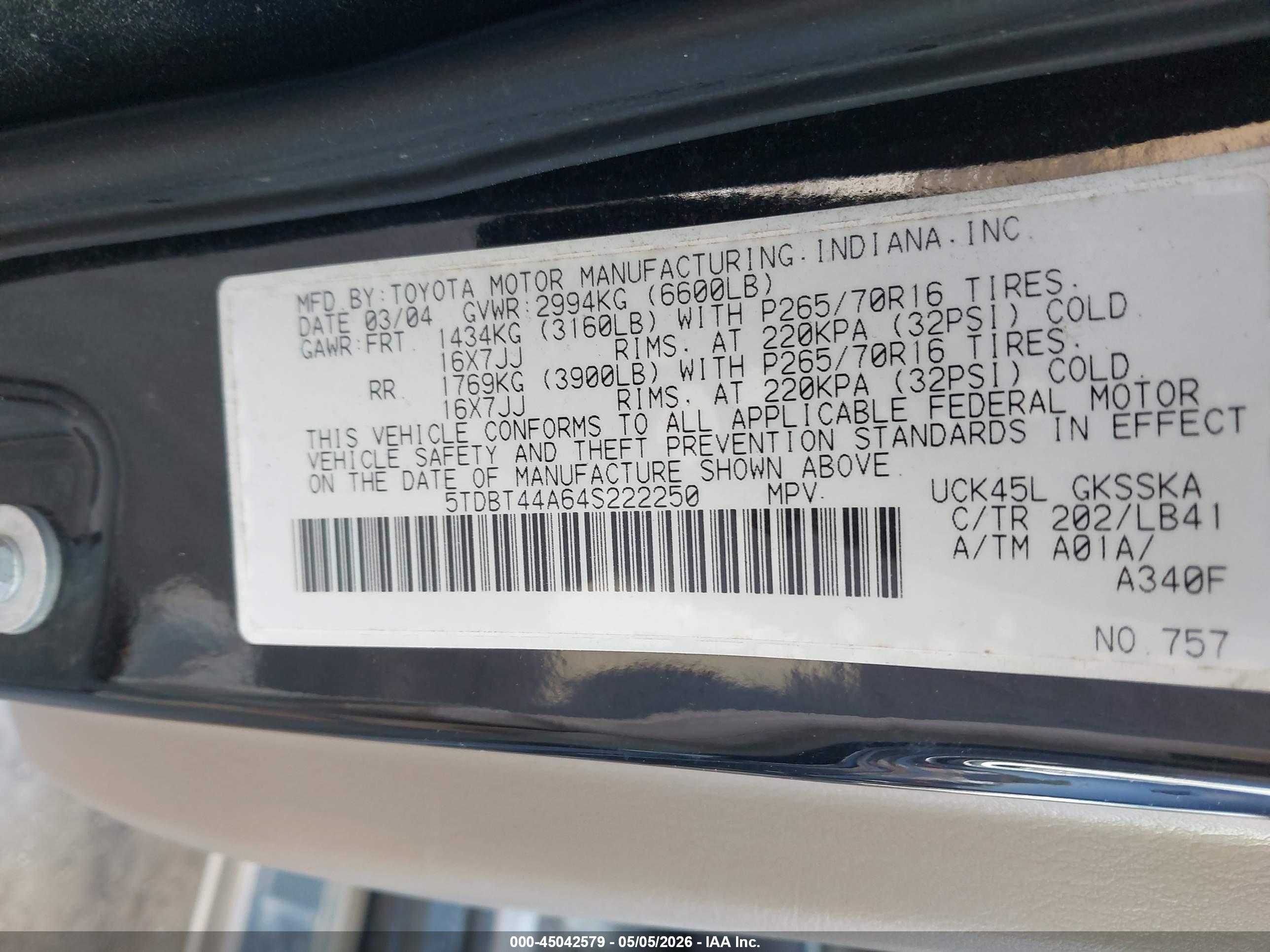 TOYOTA SEQUOIA image 9