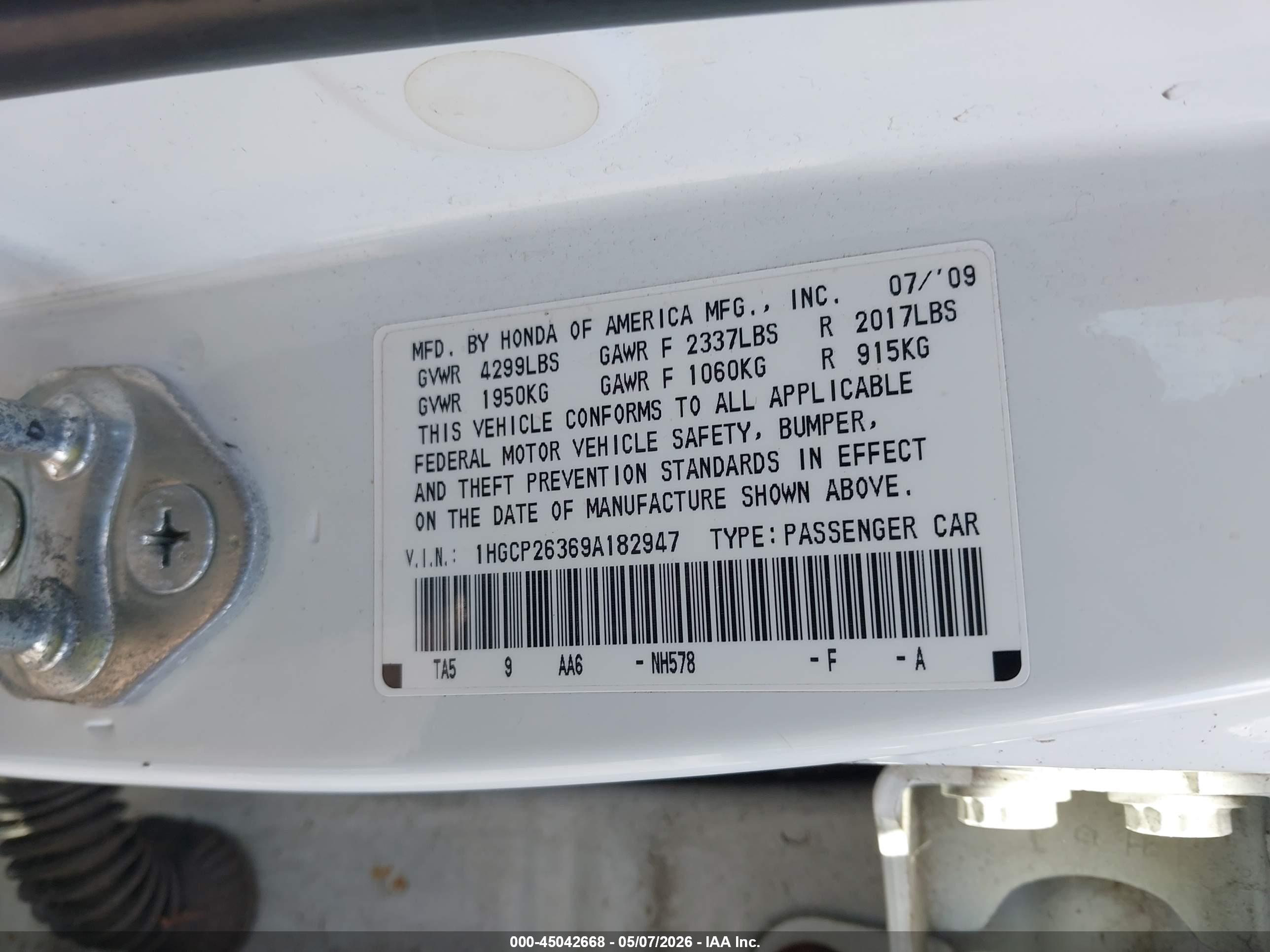 HONDA ACCORD image 9