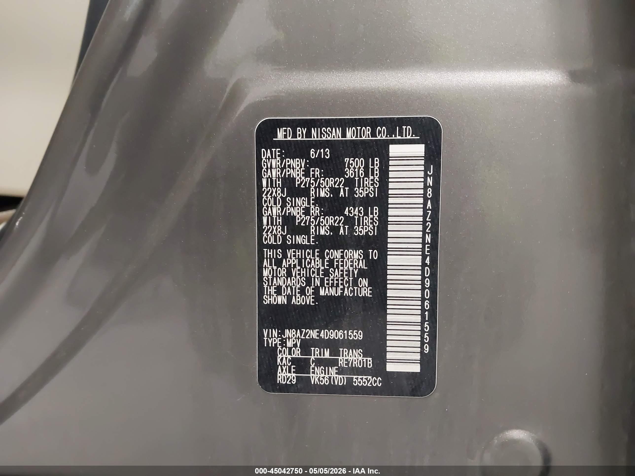 INFINITI QX56 image 9