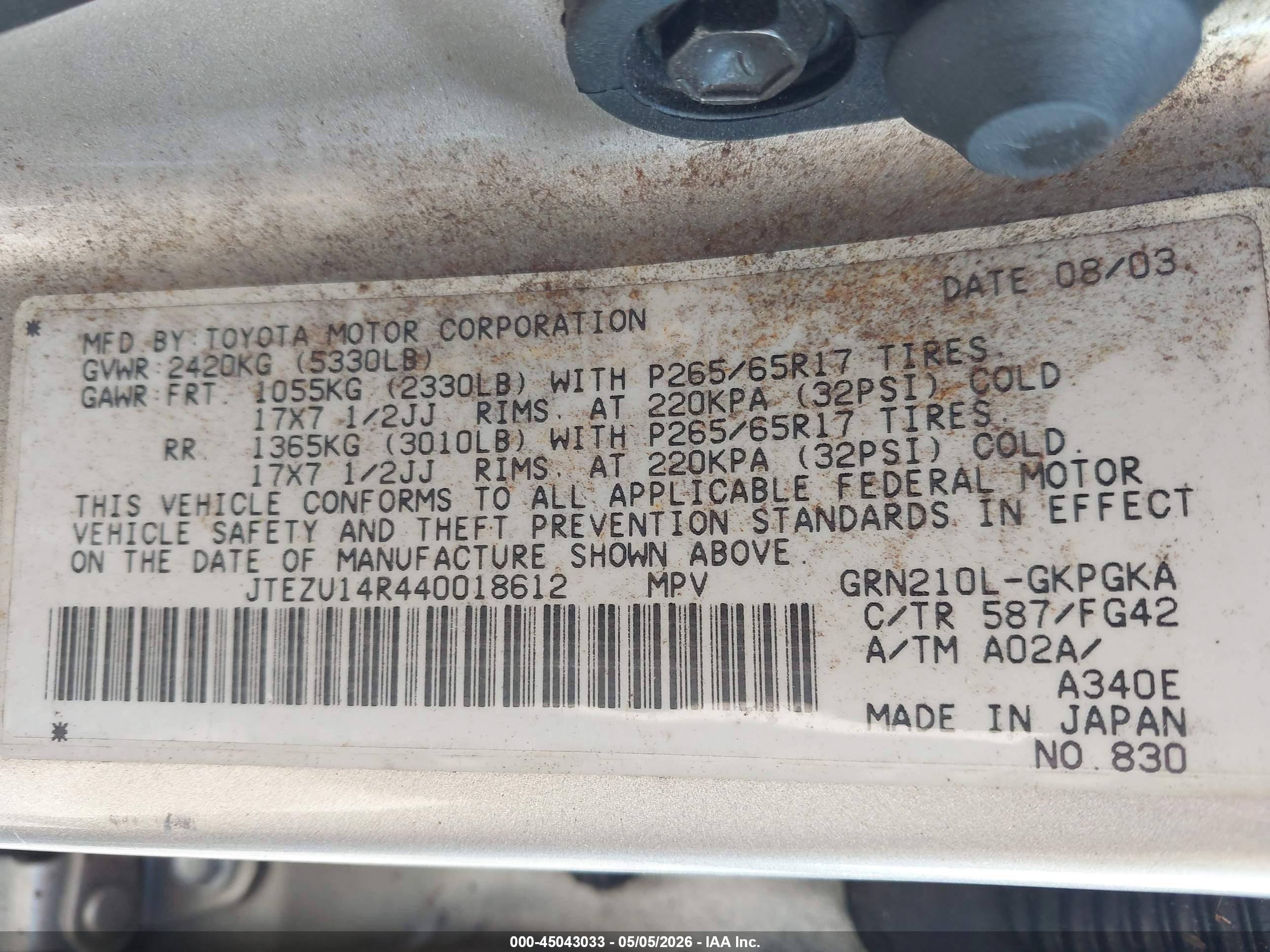 TOYOTA 4RUNNER image 9