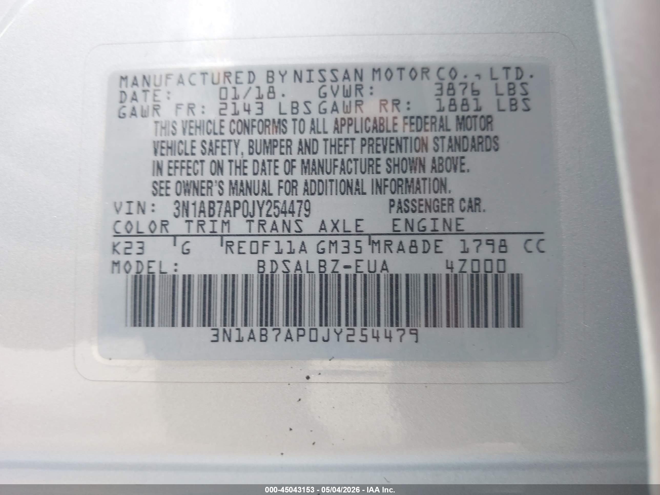 NISSAN SENTRA image 9