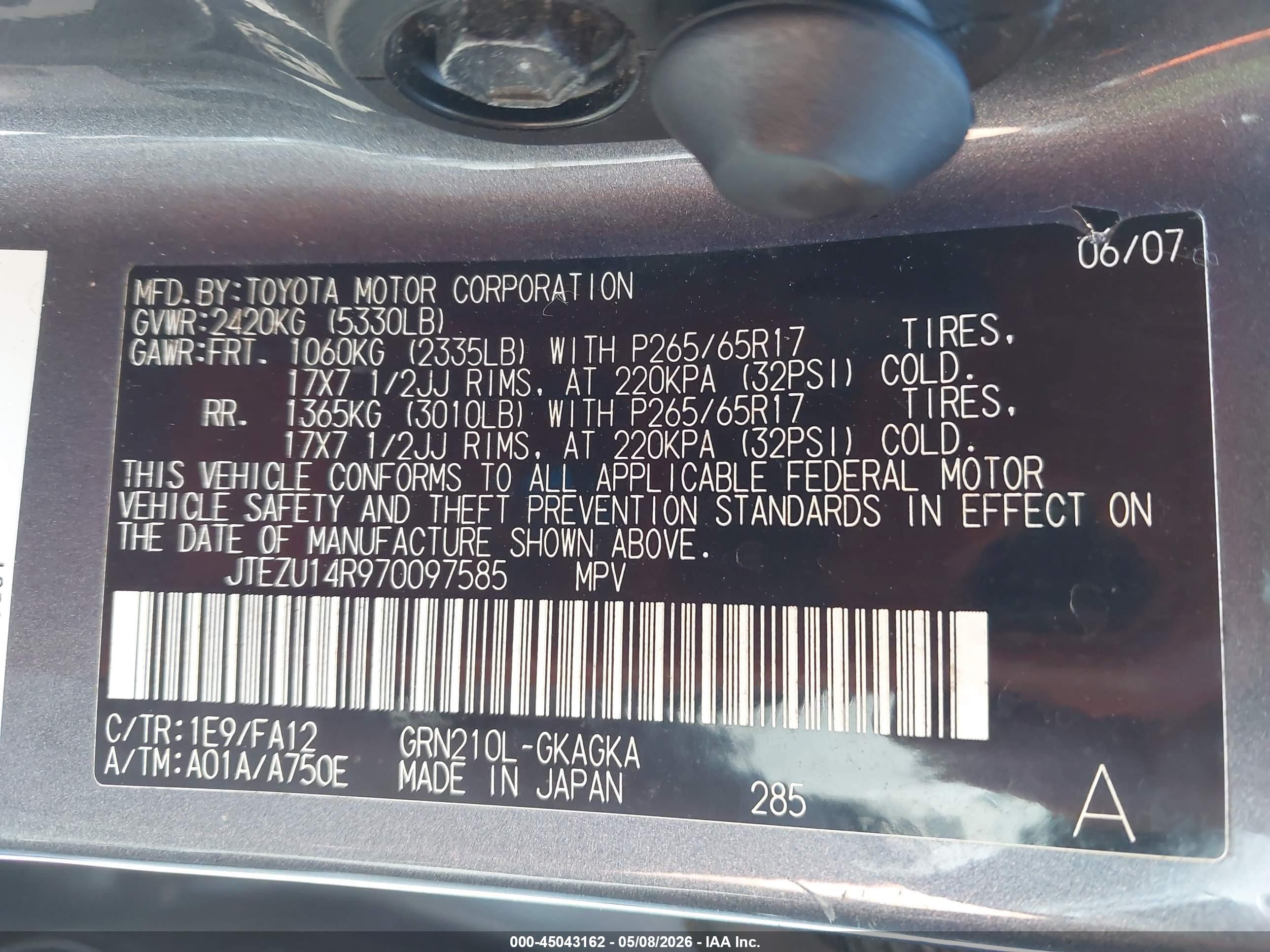 TOYOTA 4RUNNER image 9