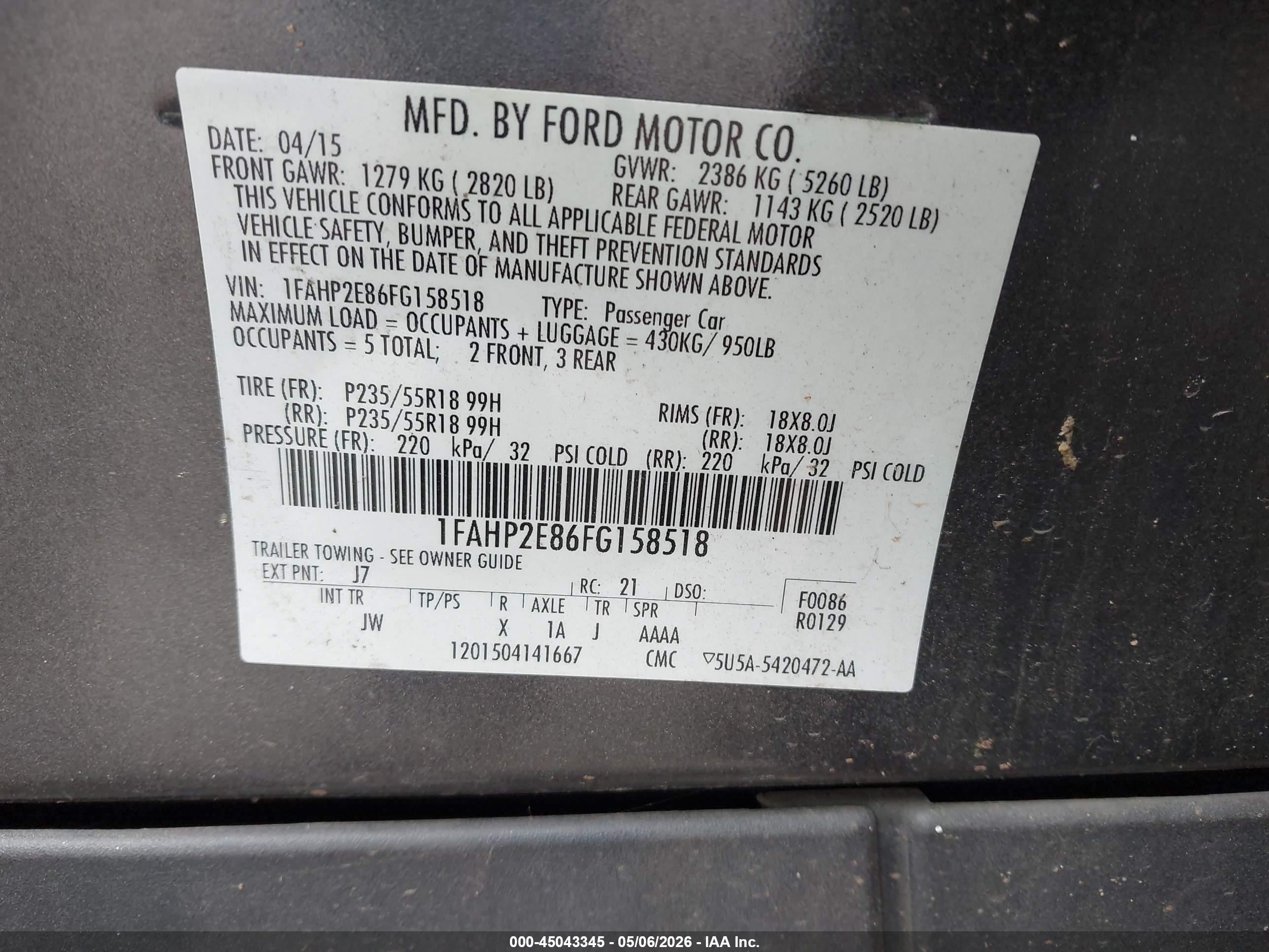 FORD TAURUS image 9