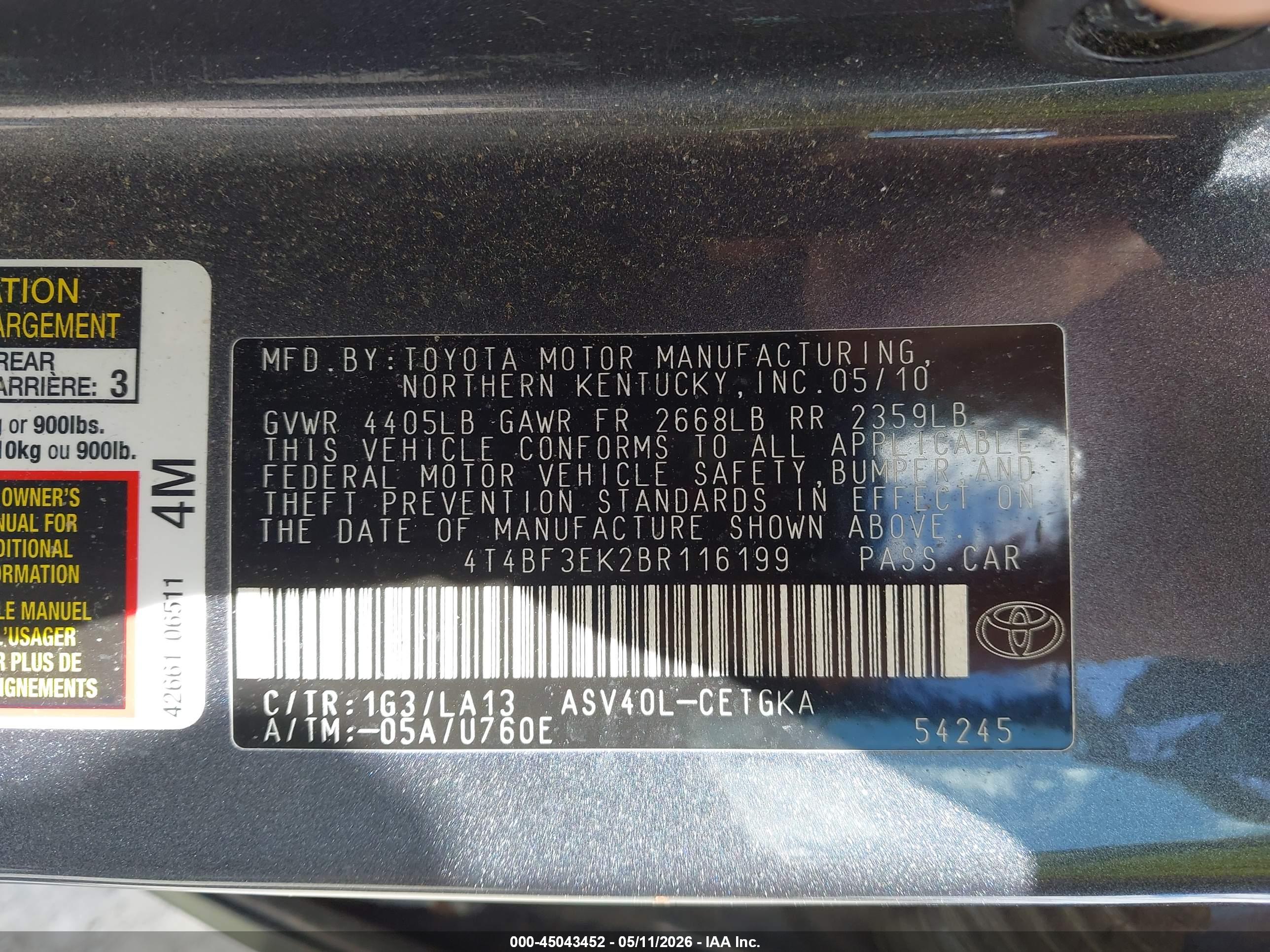 TOYOTA CAMRY image 9