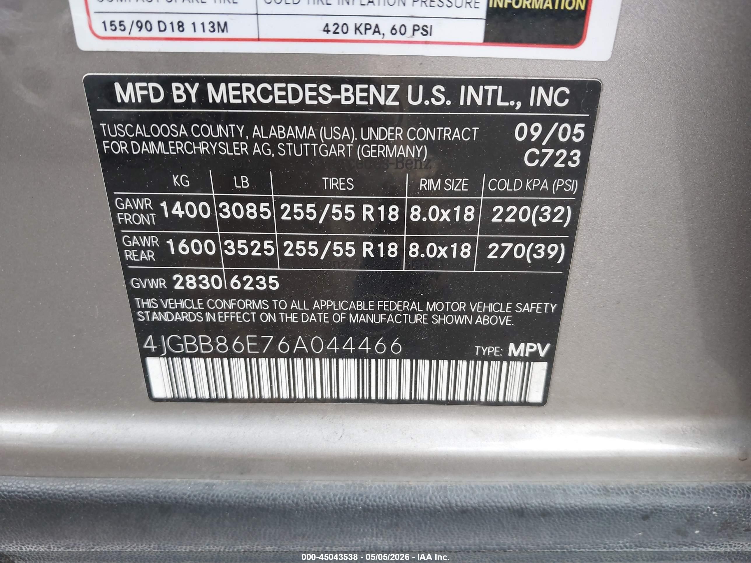 MERCEDES-BENZ ML image 9