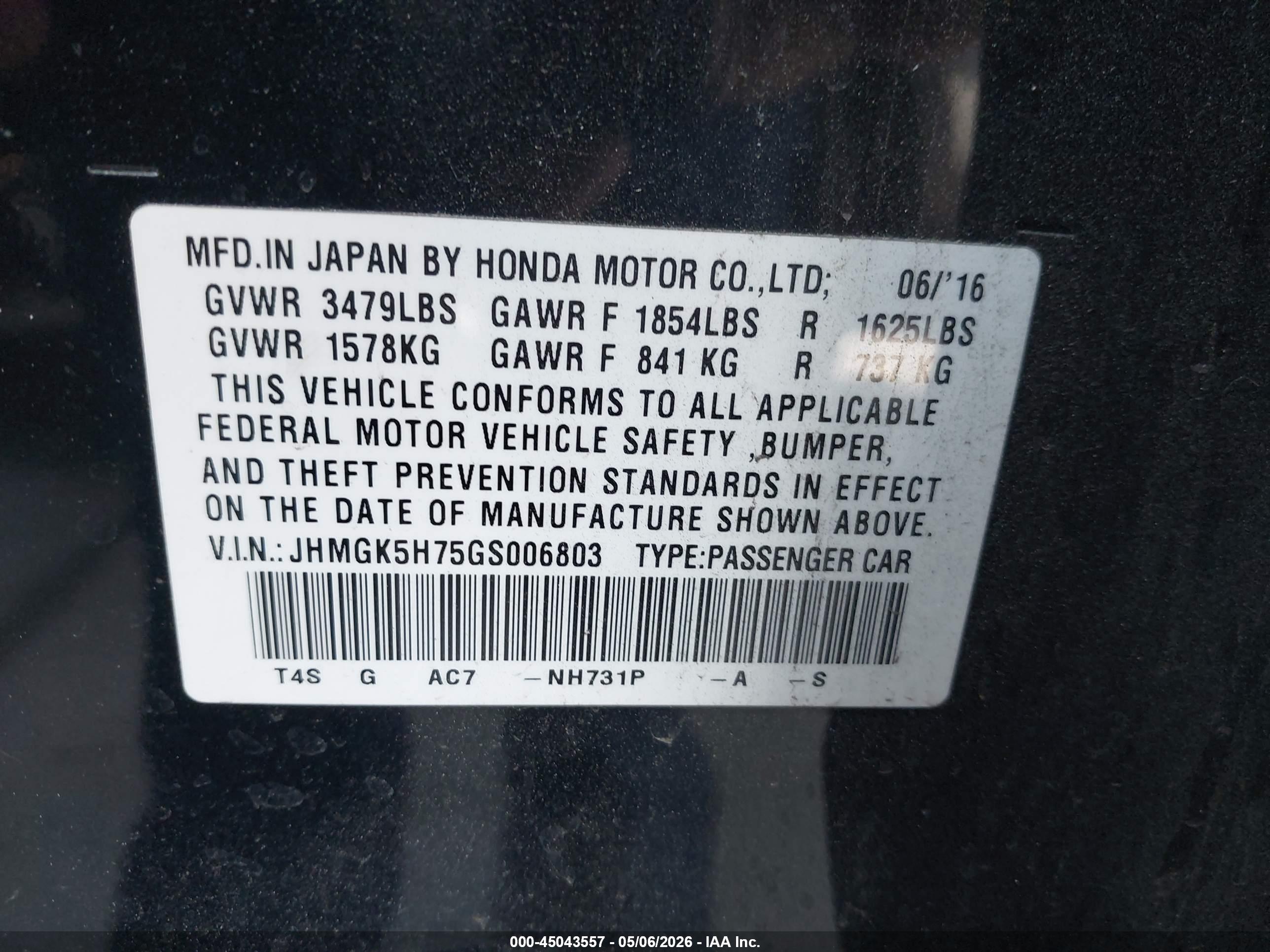 HONDA FIT image 9