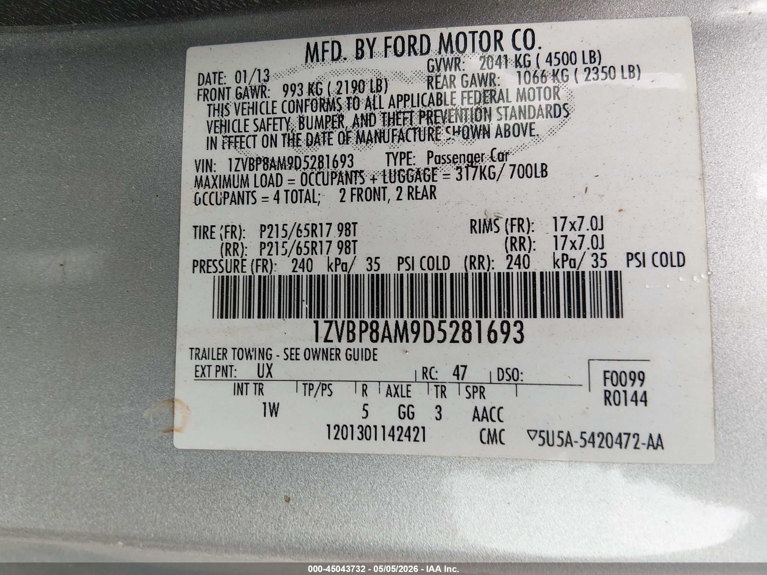 FORD MUSTANG image 9