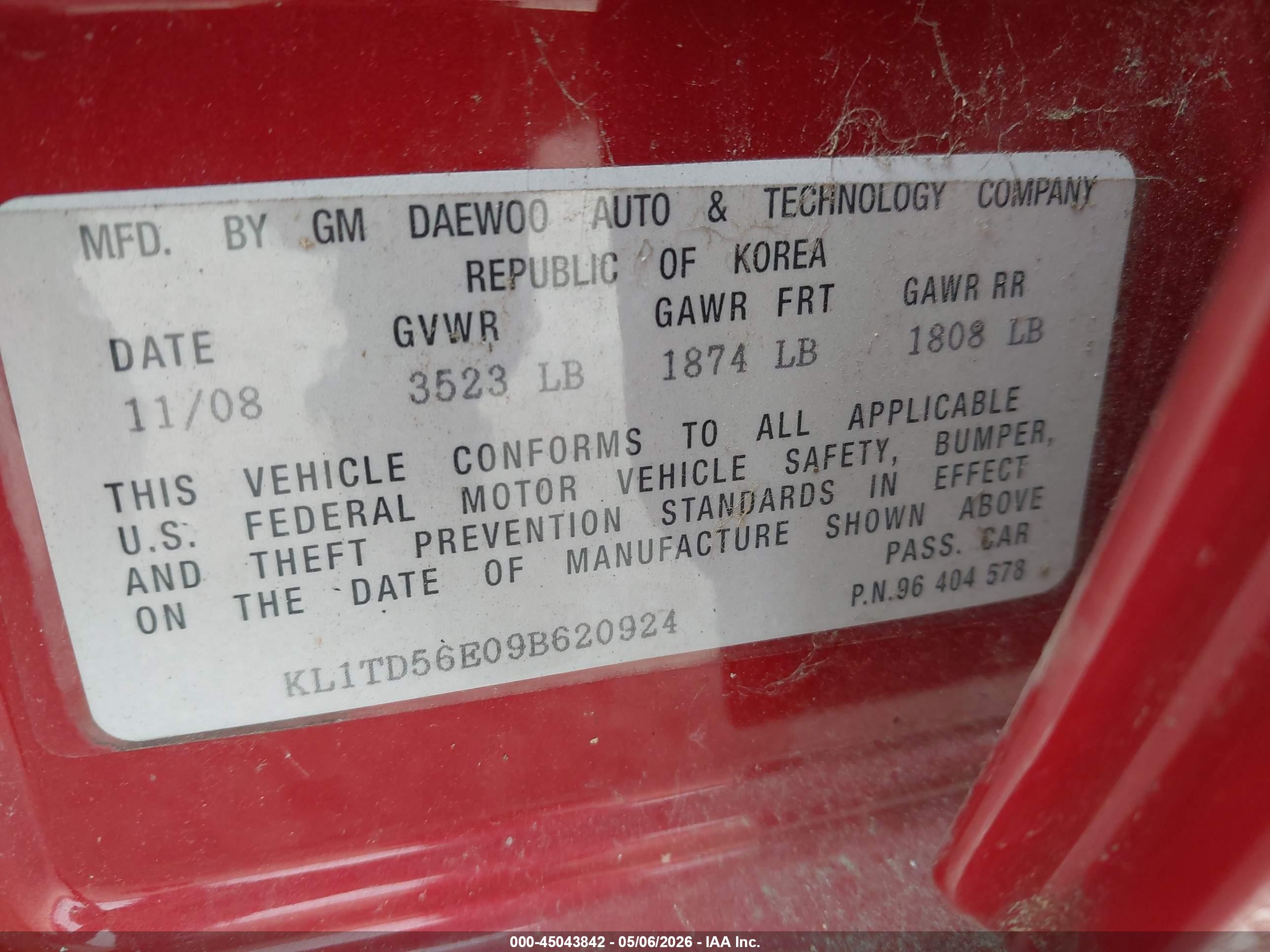 CHEVROLET AVEO image 9
