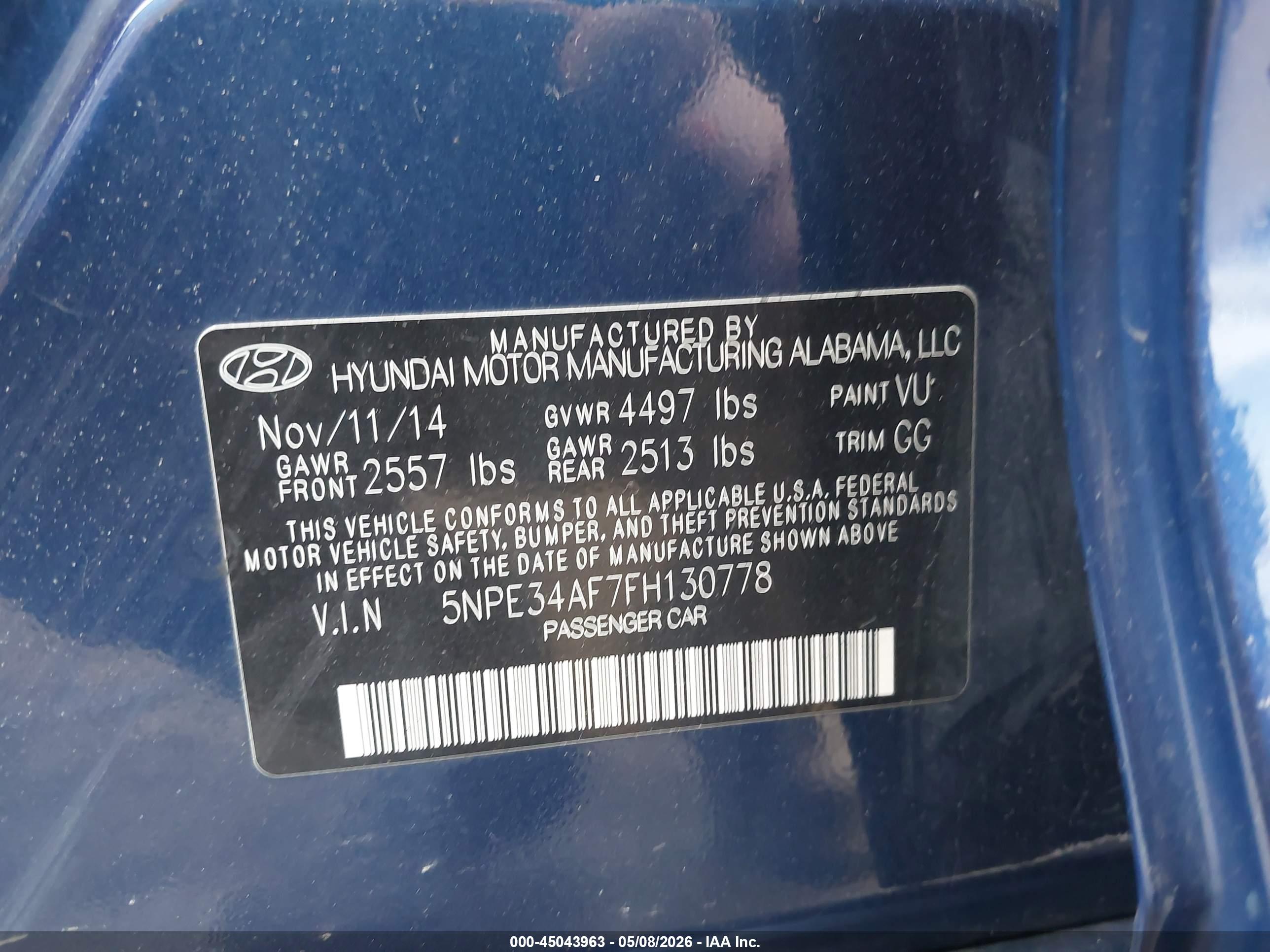 HYUNDAI SONATA image 9