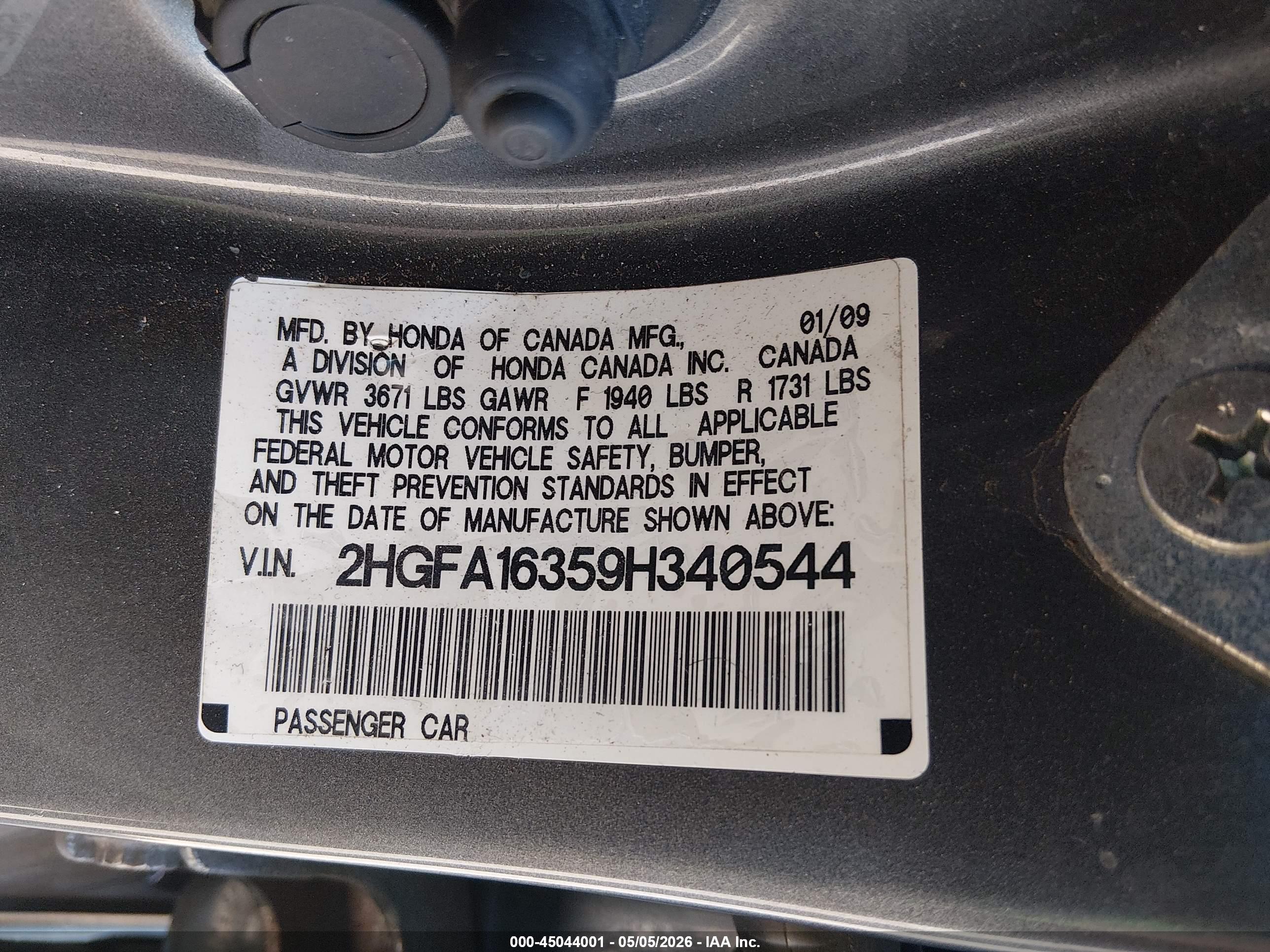 HONDA CIVIC image 9