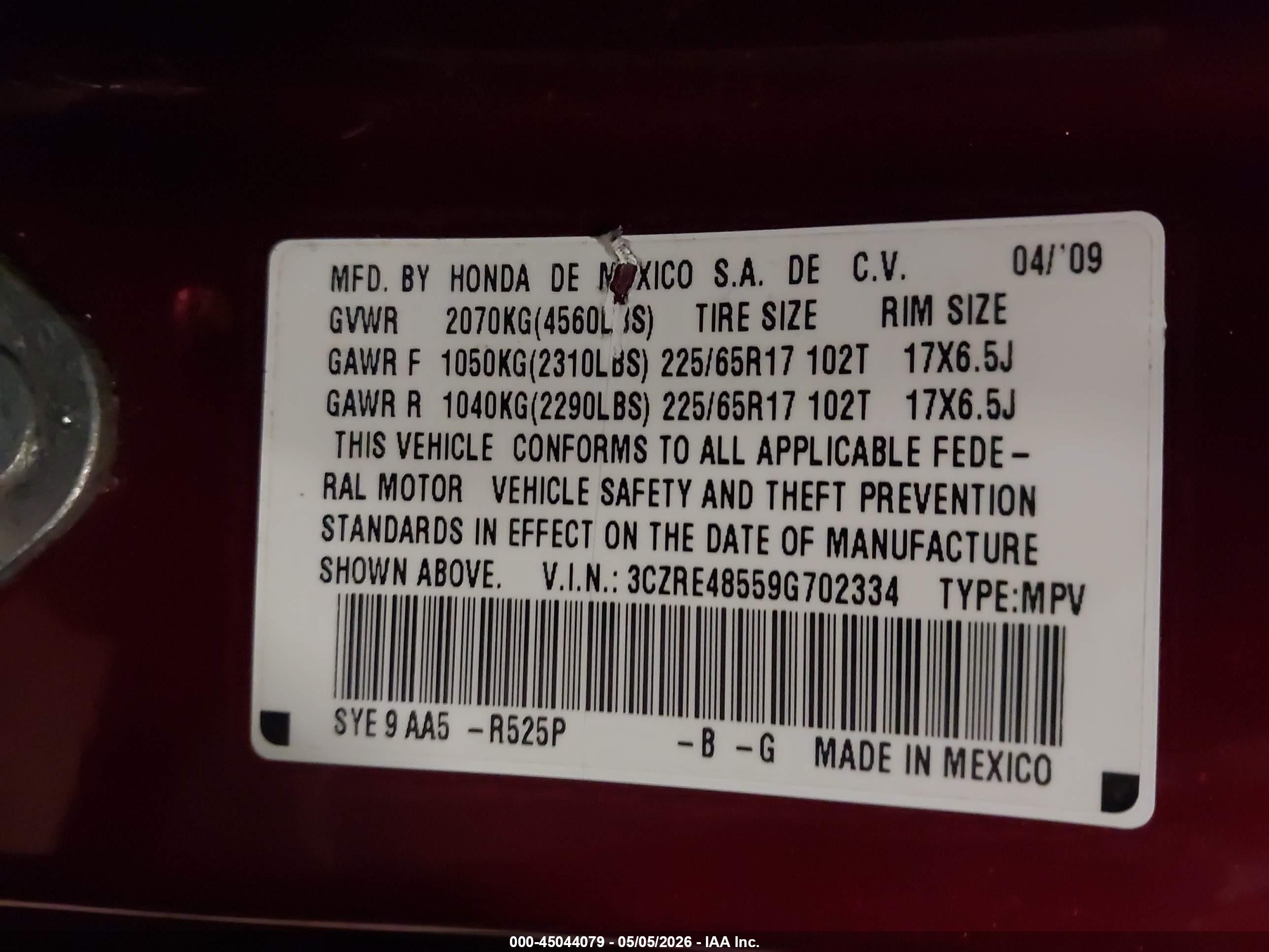 HONDA CR-V image 9
