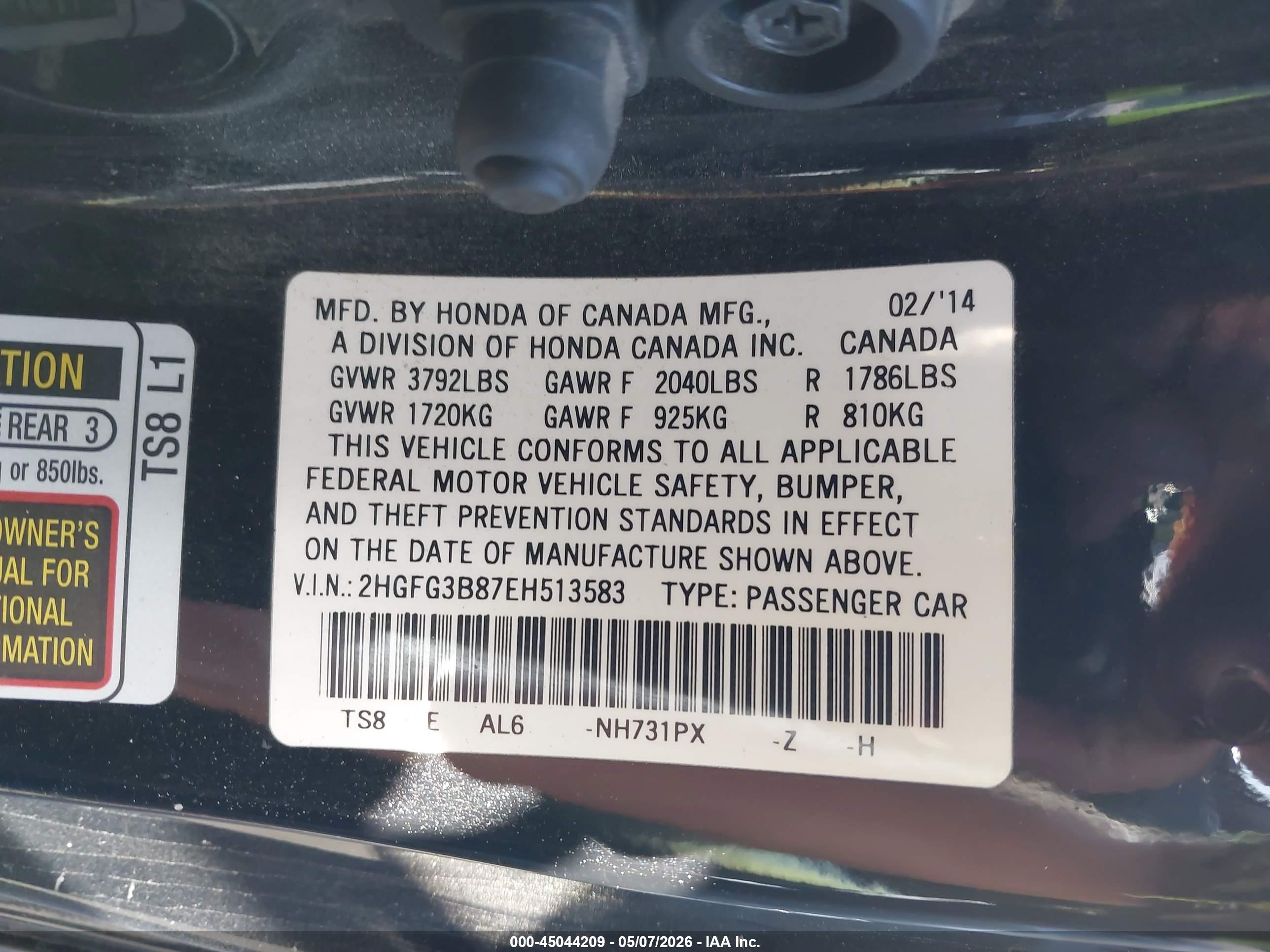 HONDA CIVIC image 9