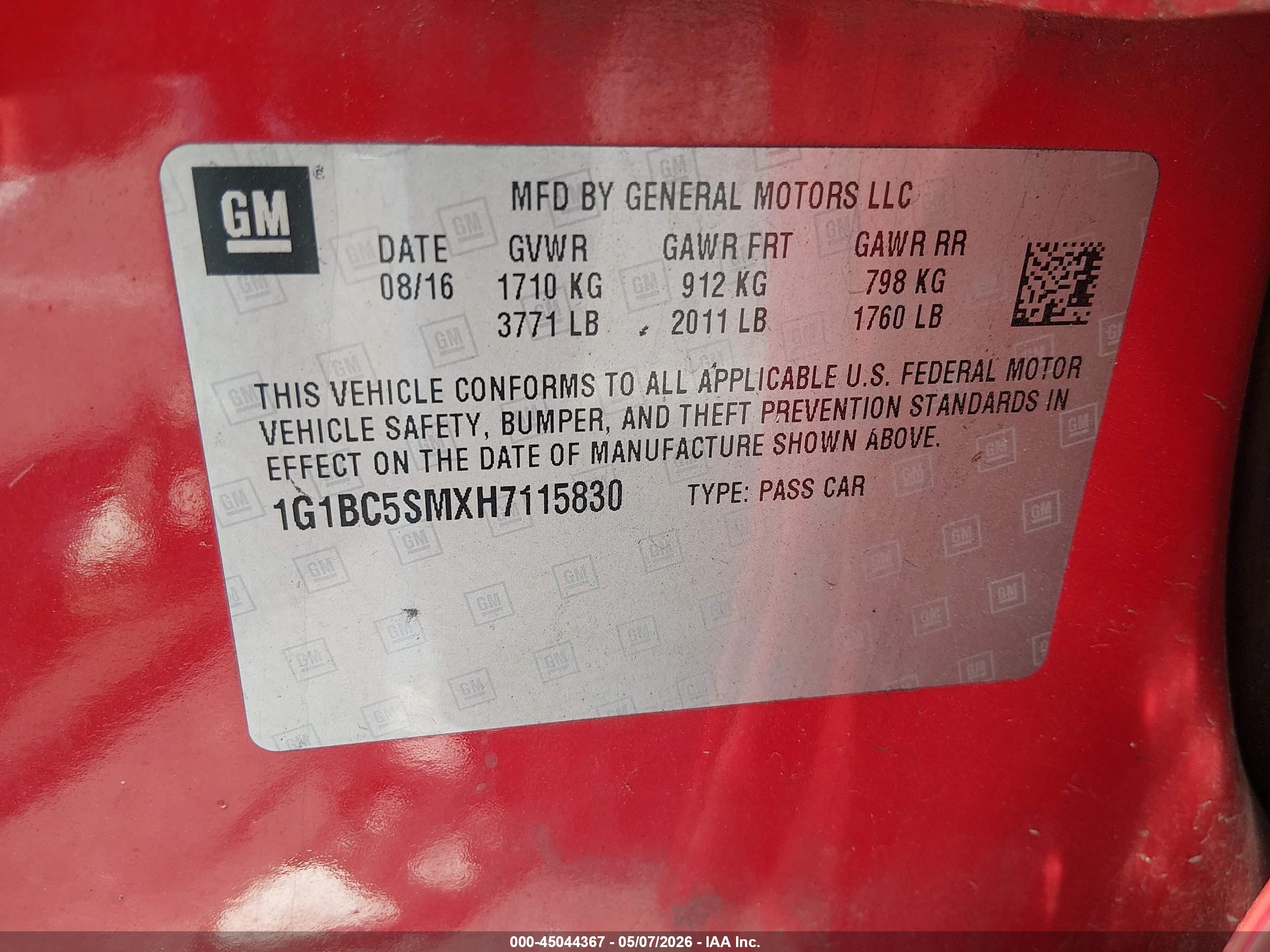 CHEVROLET CRUZE image 9