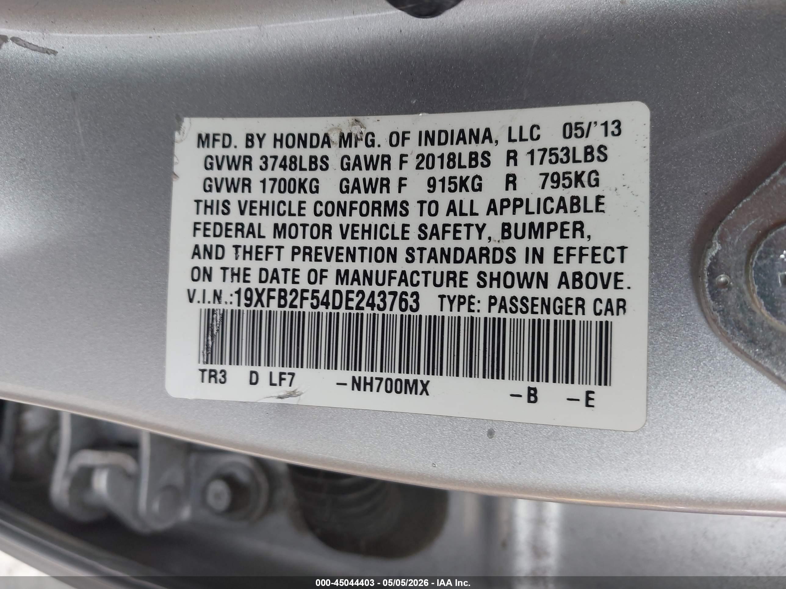 HONDA CIVIC image 9