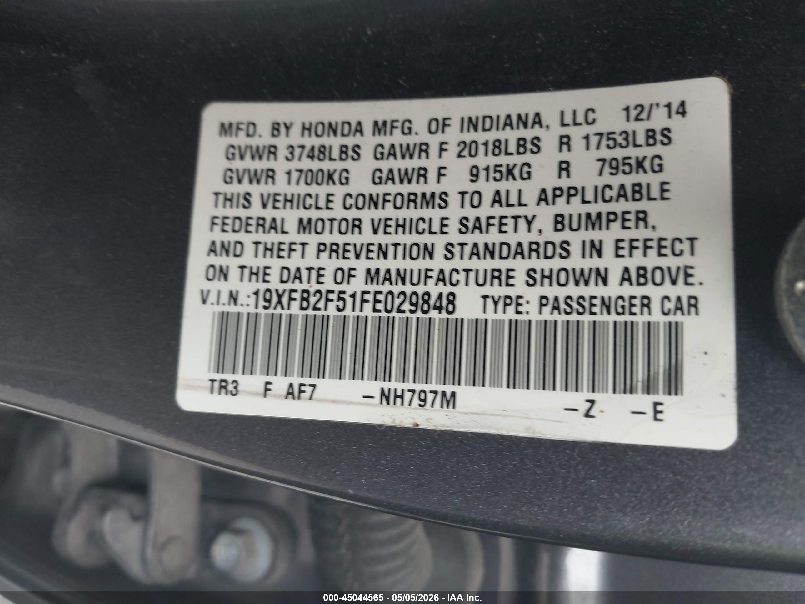 HONDA CIVIC image 9