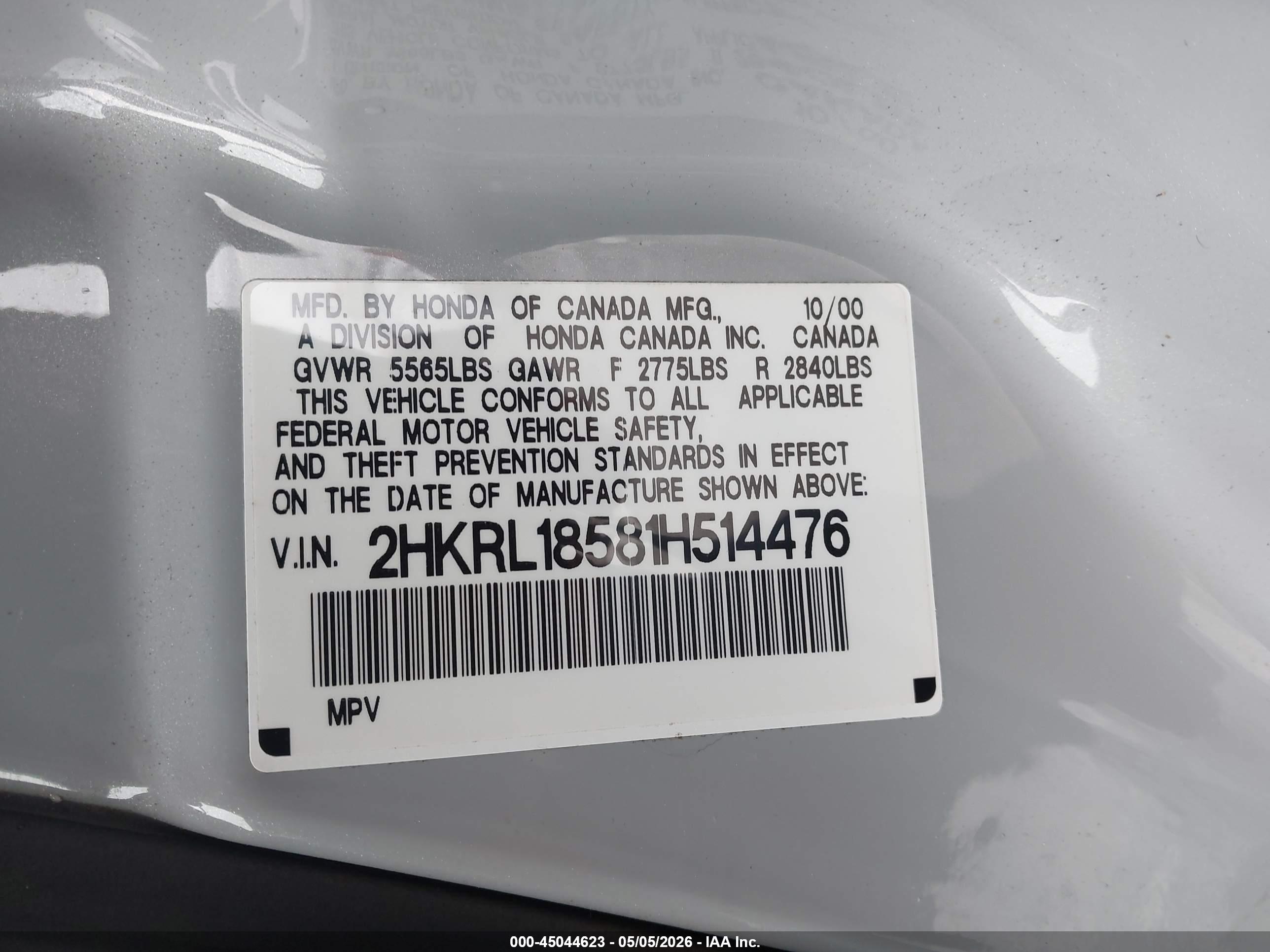HONDA ODYSSEY image 9