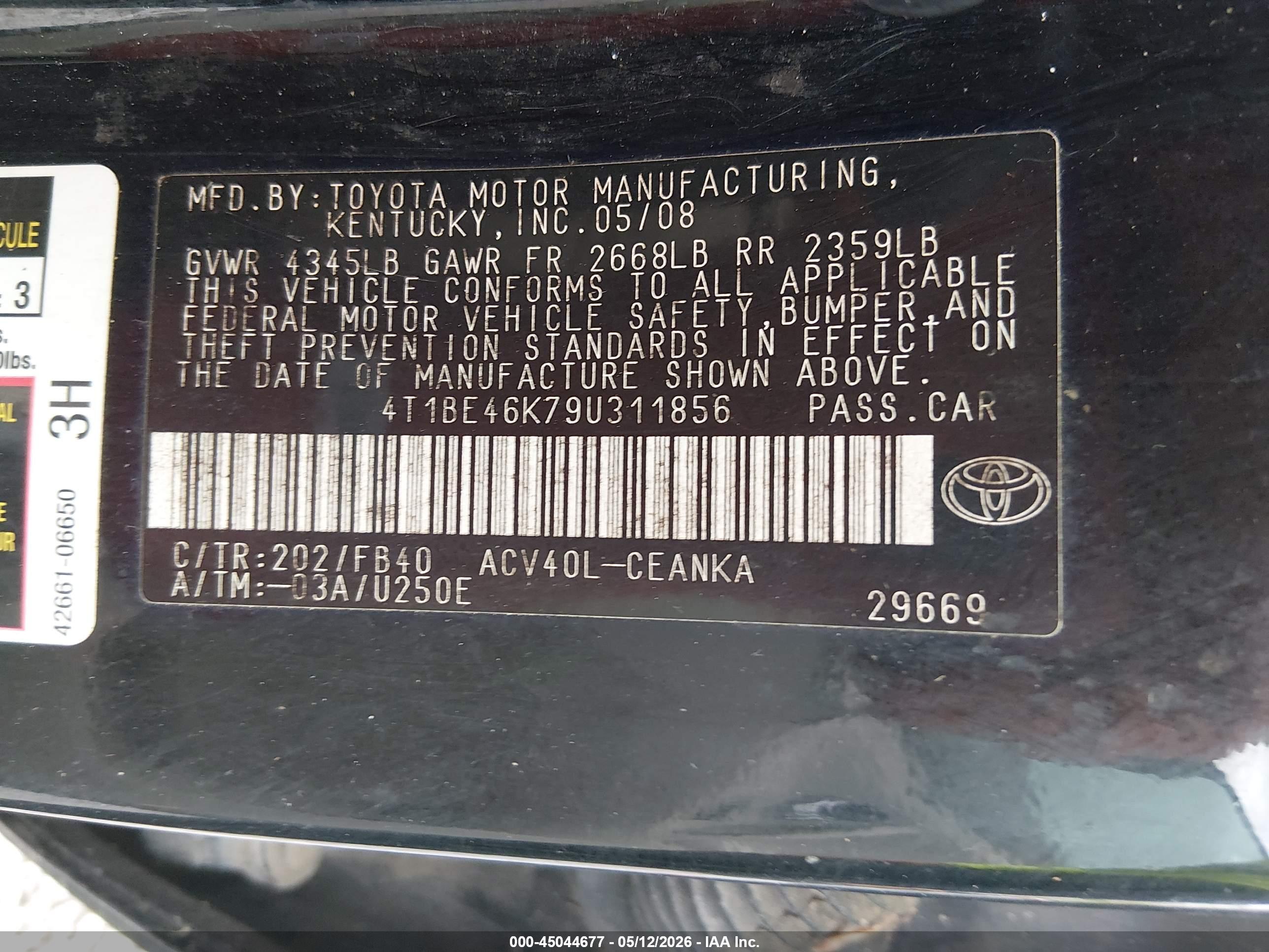 TOYOTA CAMRY image 9