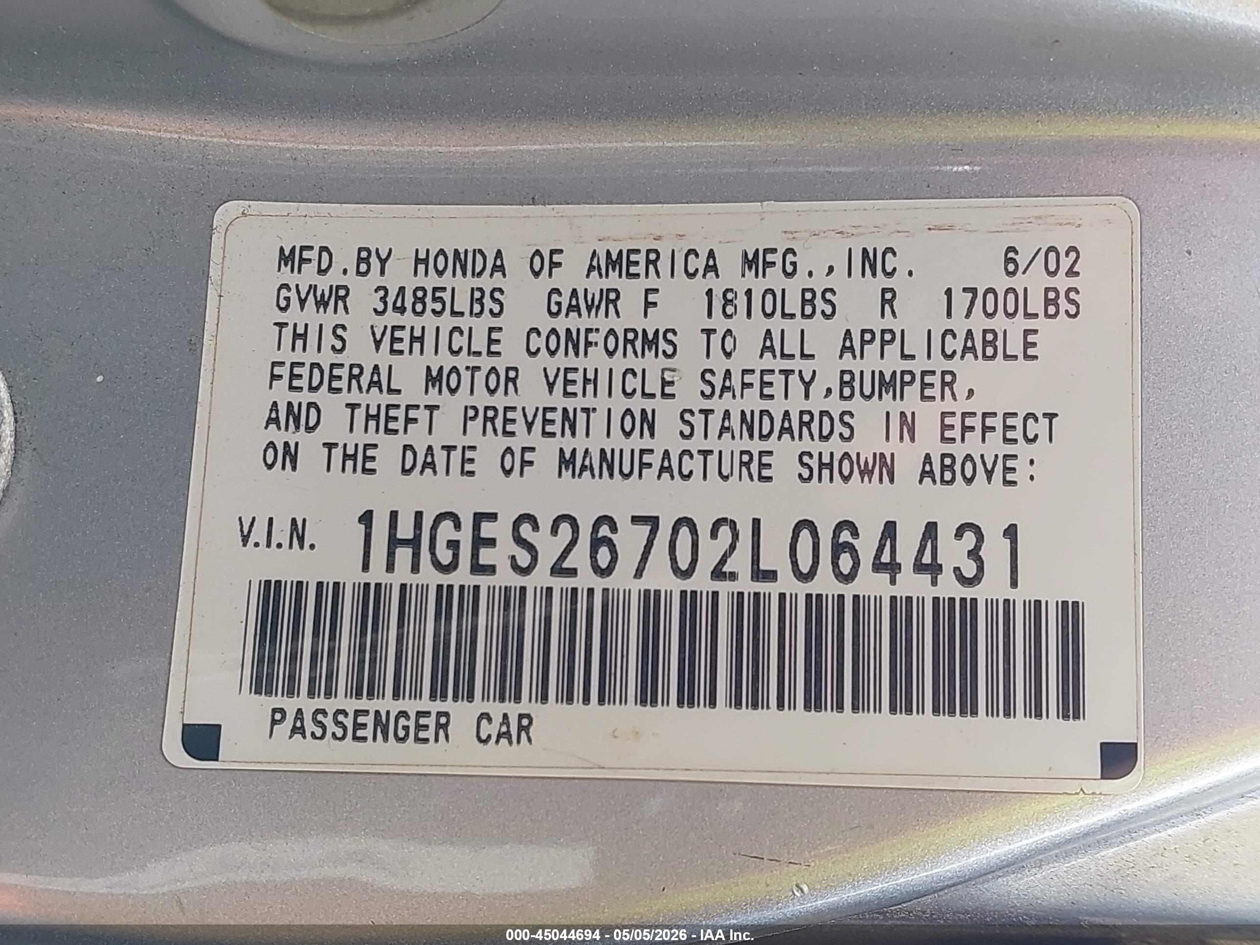 HONDA CIVIC image 9