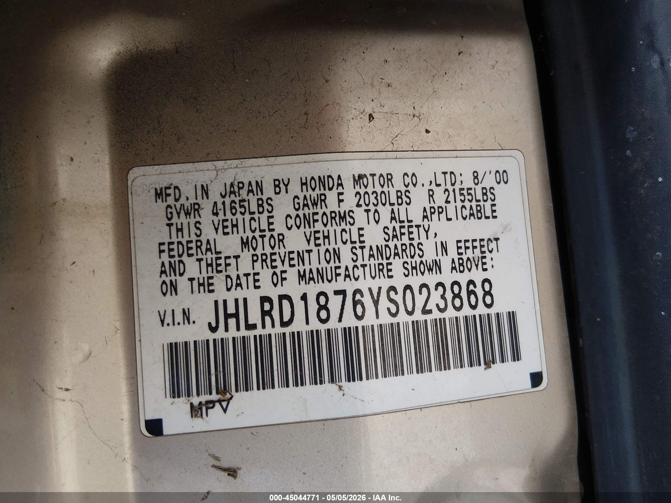 HONDA CR-V image 9