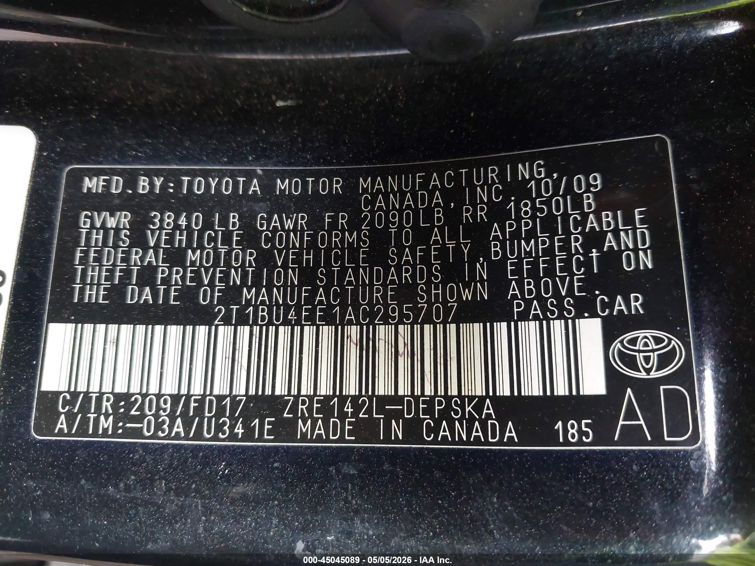 TOYOTA COROLLA image 9