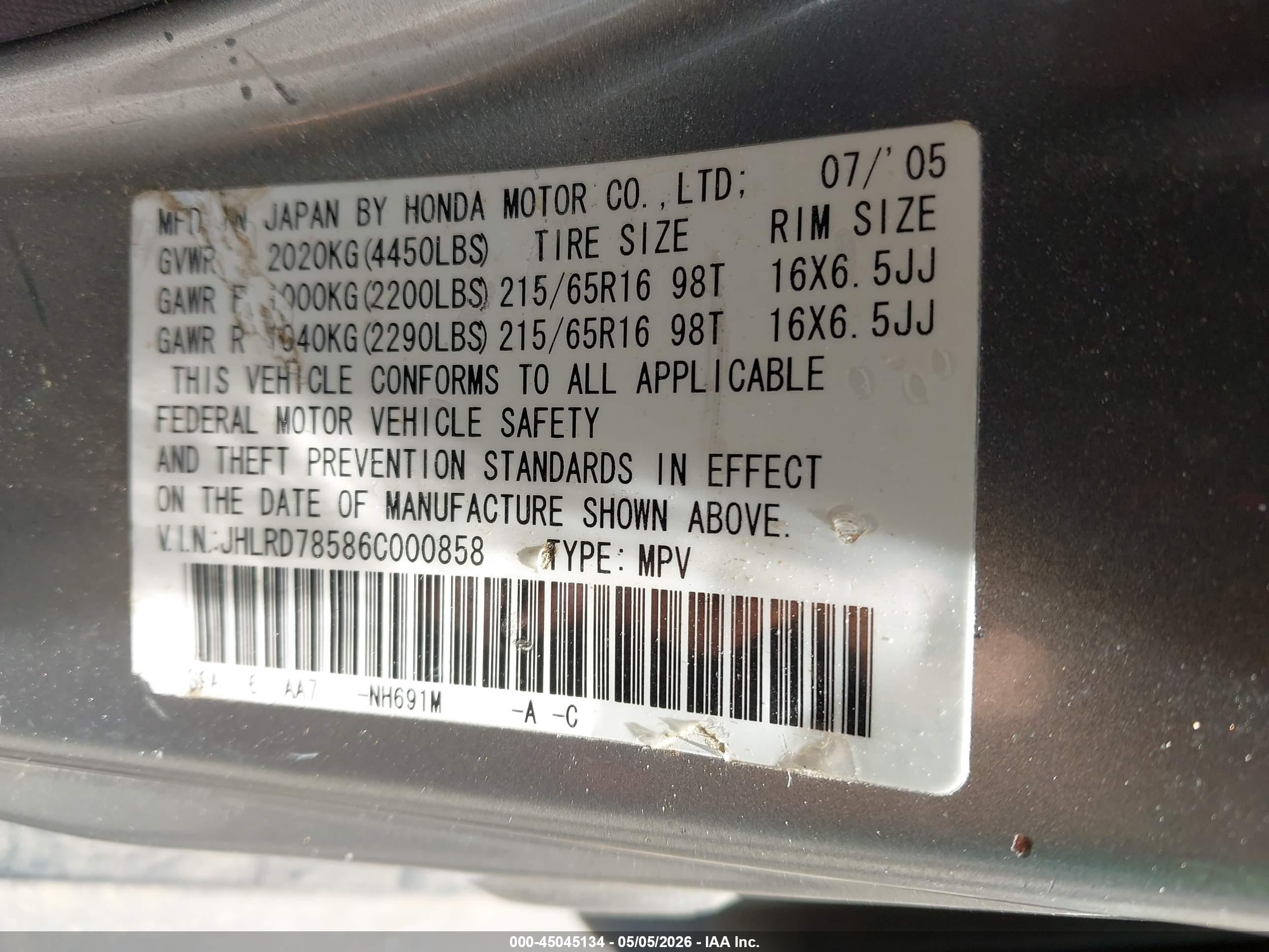 HONDA CR-V image 9