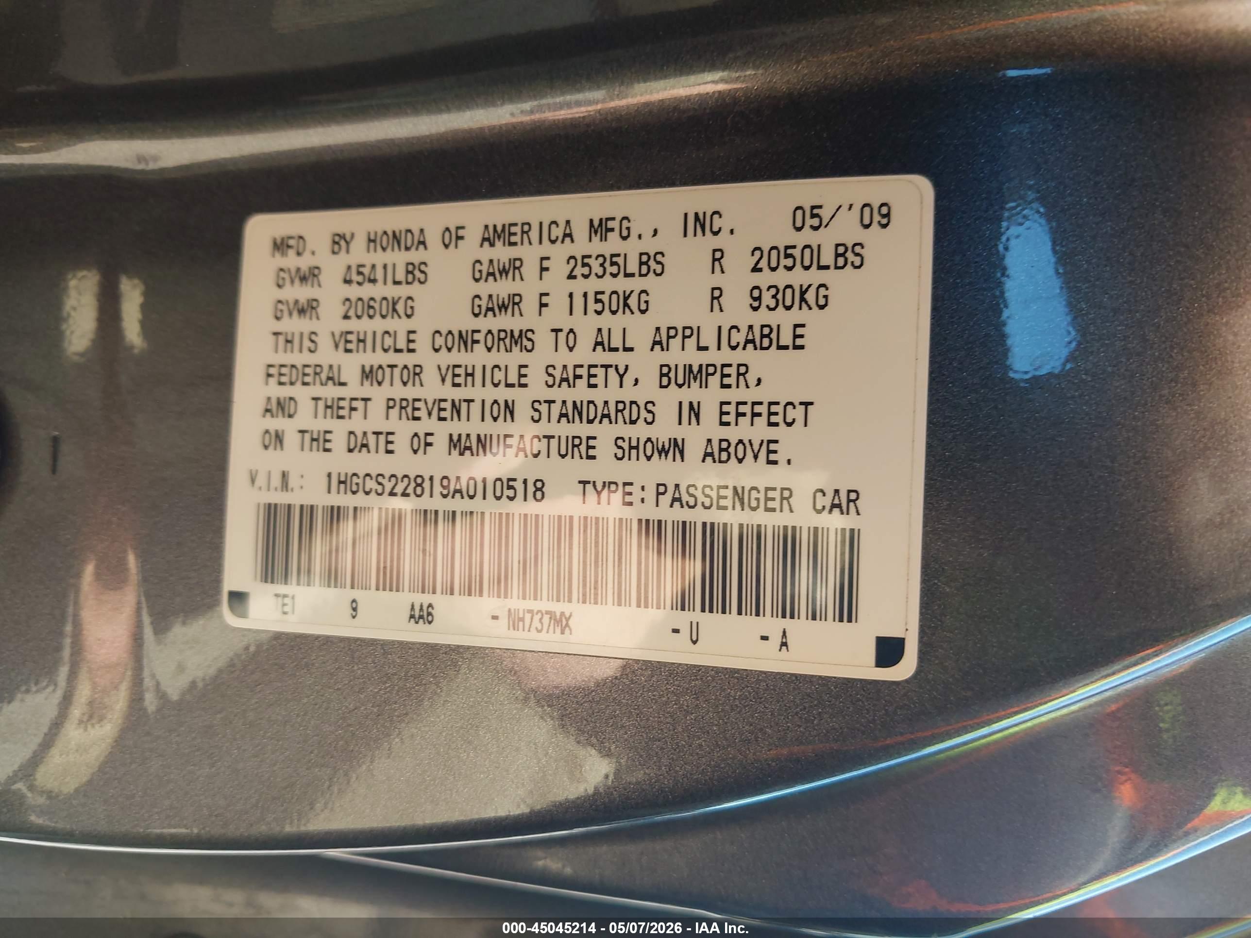 HONDA ACCORD image 9