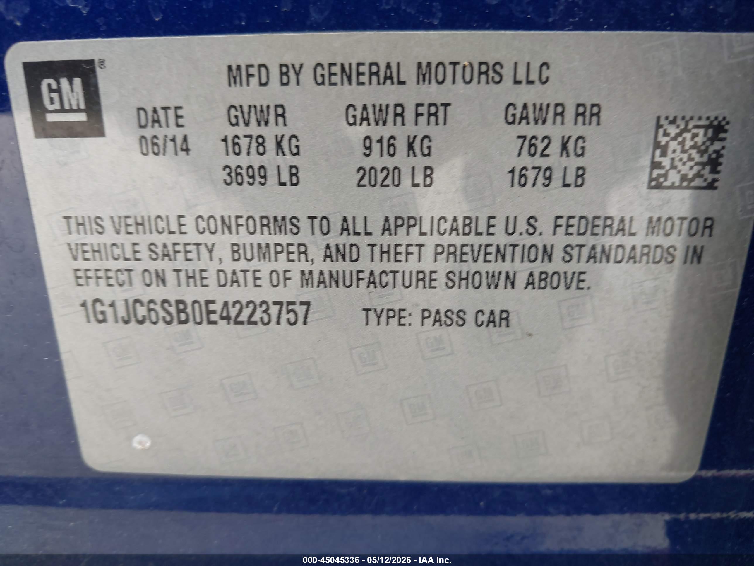 CHEVROLET SONIC image 9