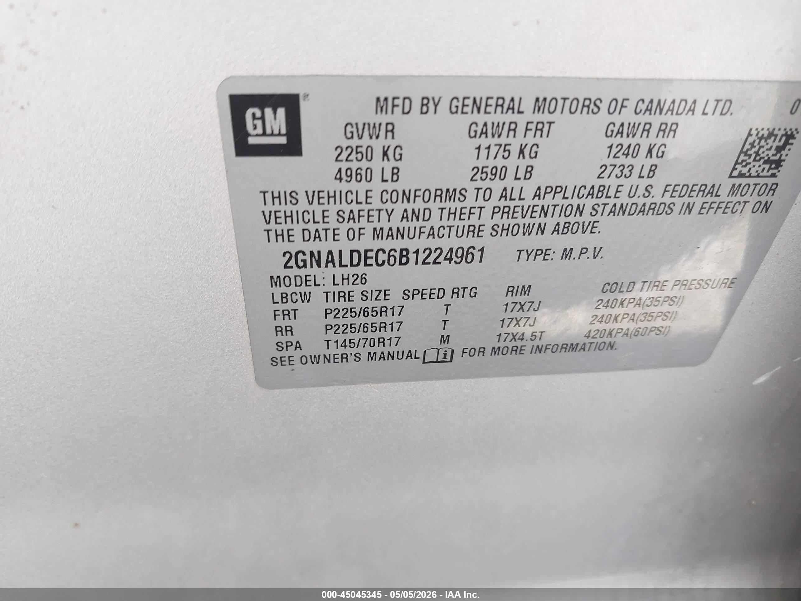 CHEVROLET EQUINOX image 9
