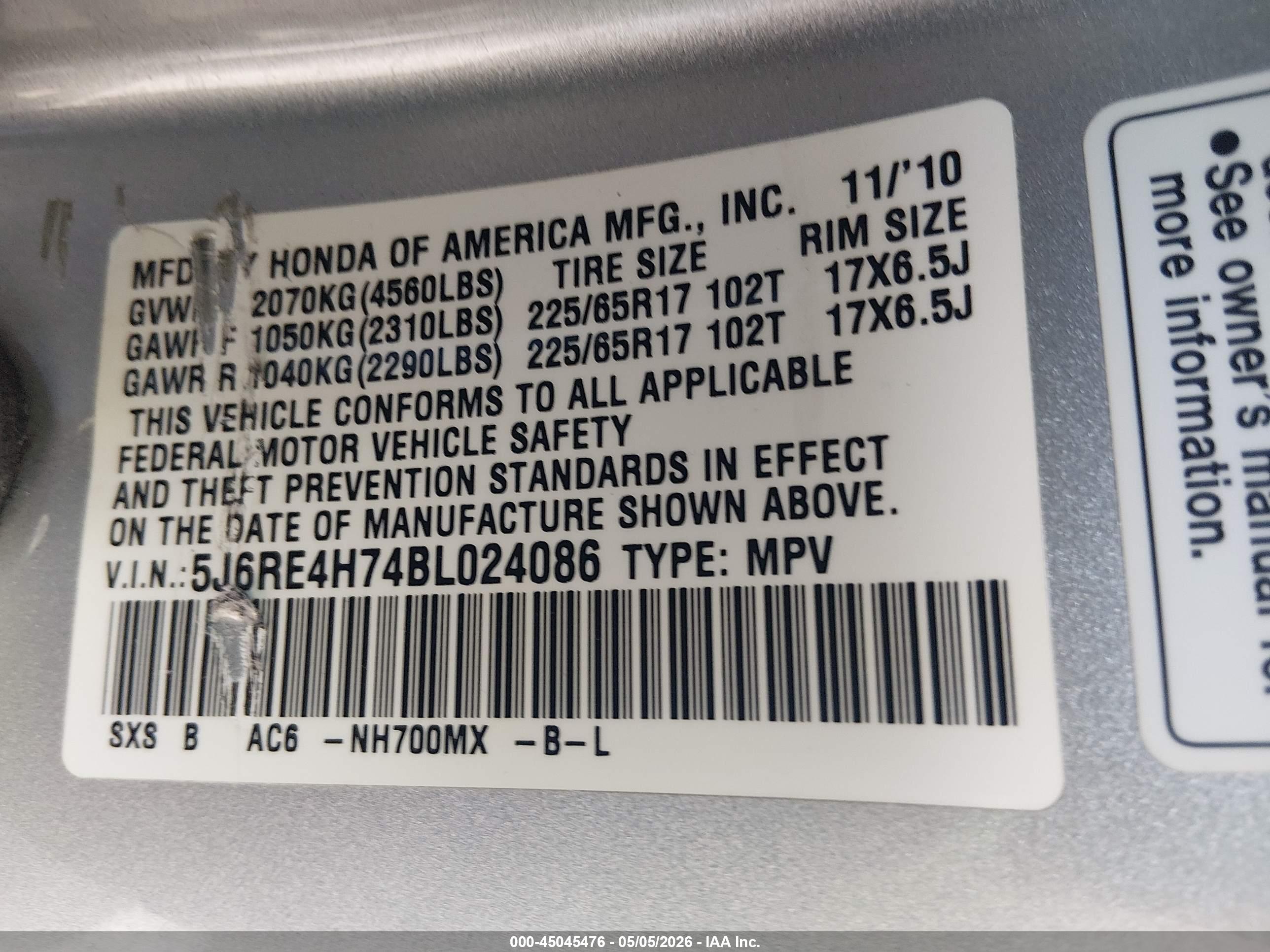 HONDA CR-V image 9