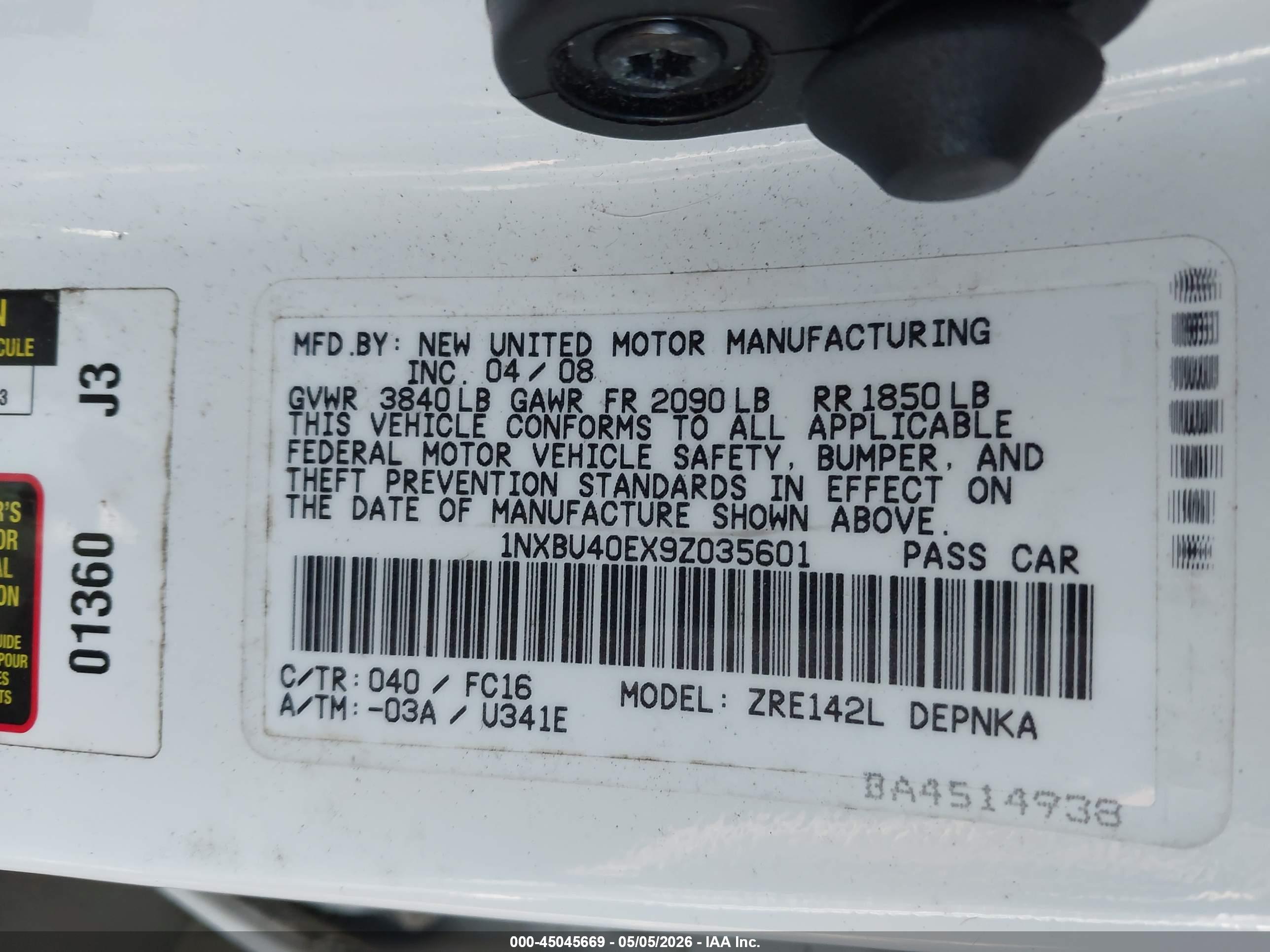 TOYOTA COROLLA image 9