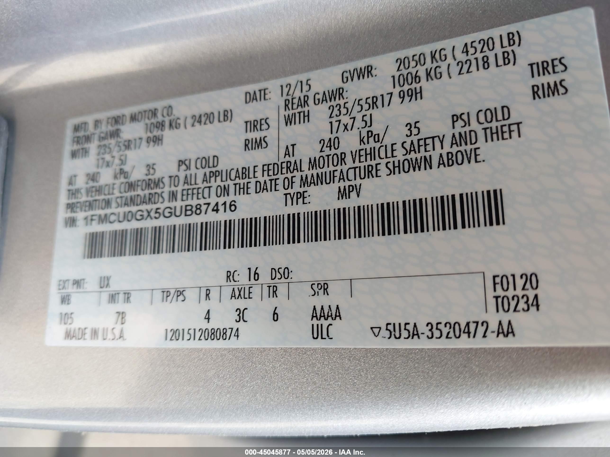 FORD ESCAPE image 9