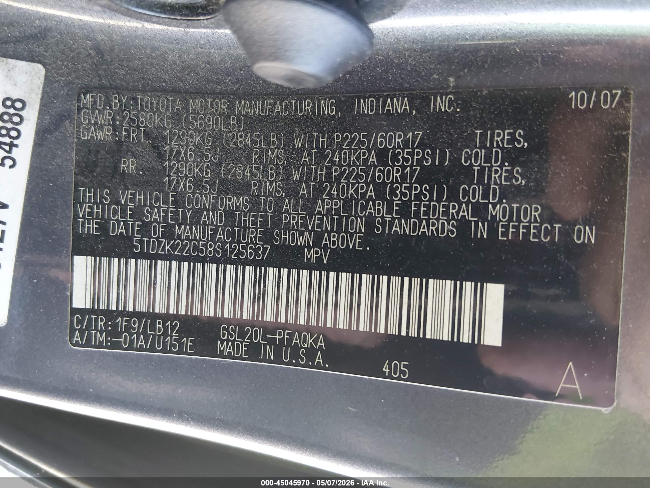 TOYOTA SIENNA image 9