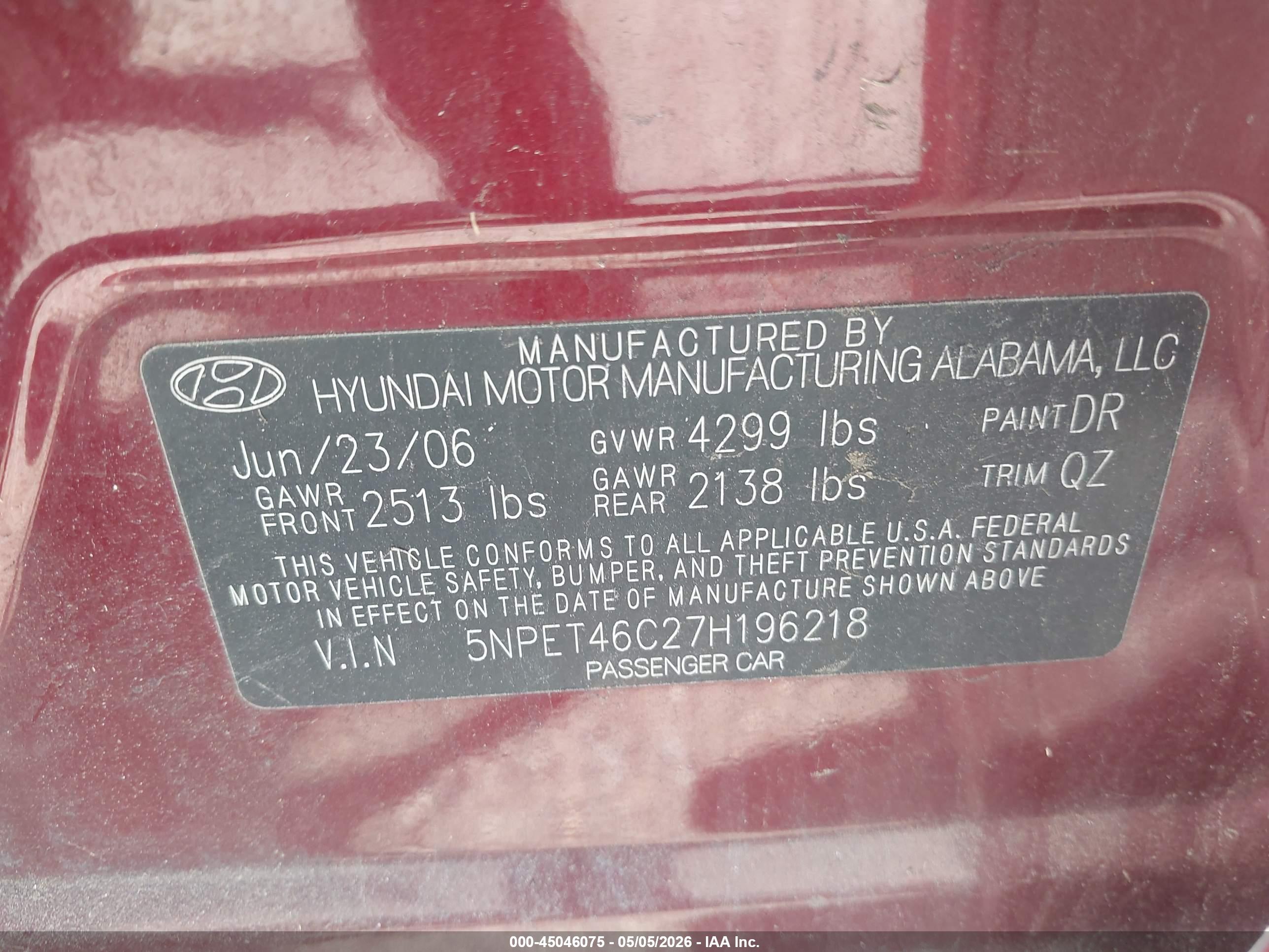 HYUNDAI SONATA image 9