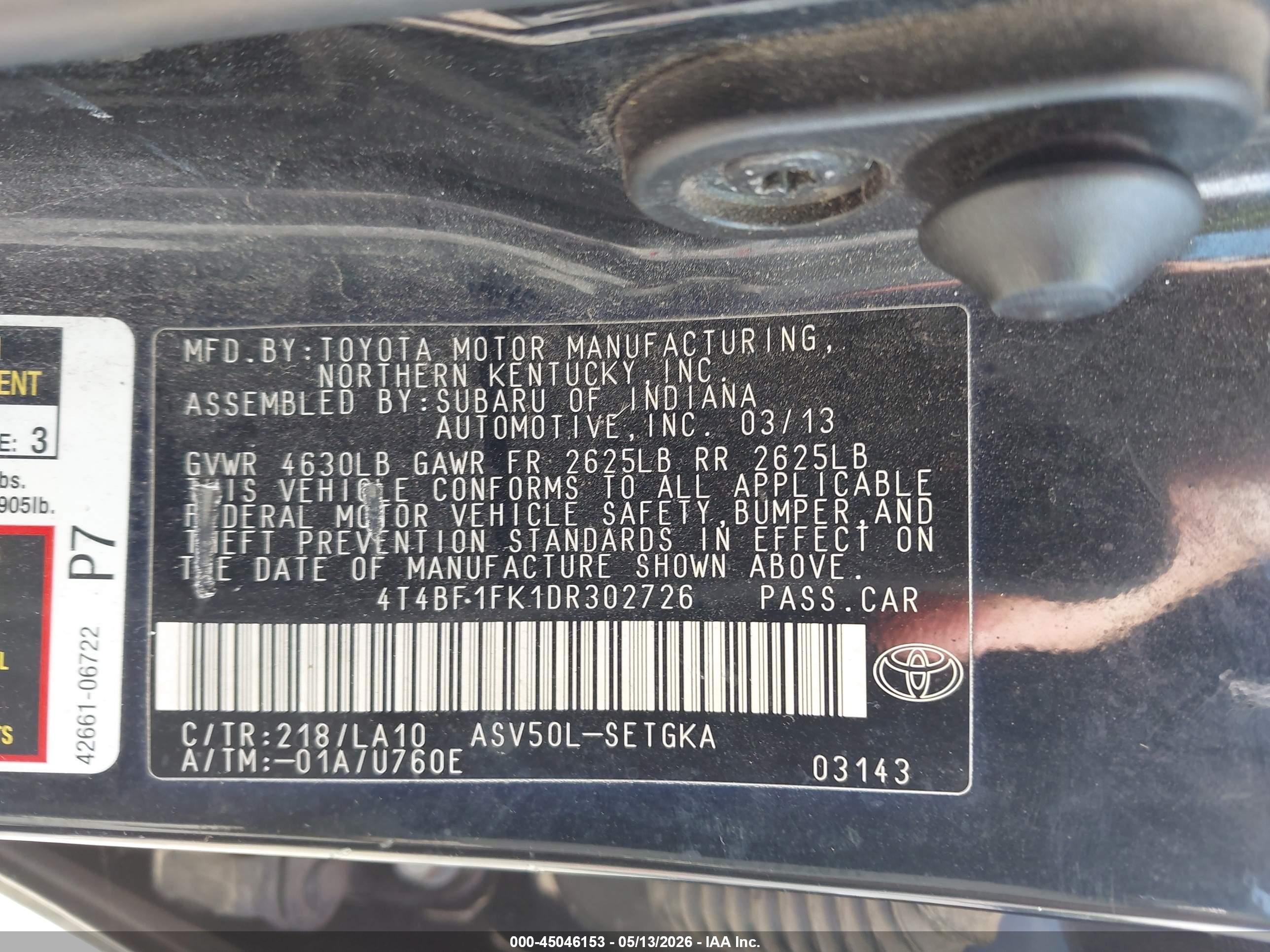 TOYOTA CAMRY image 9