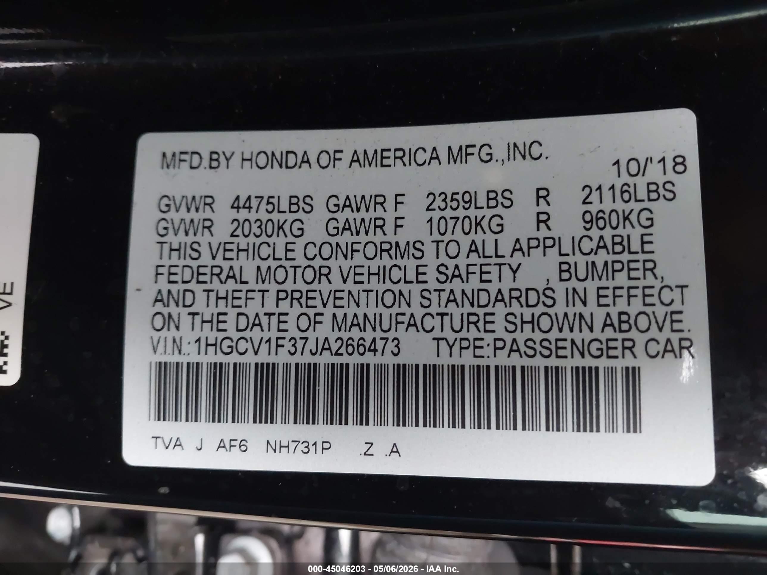 HONDA ACCORD image 9