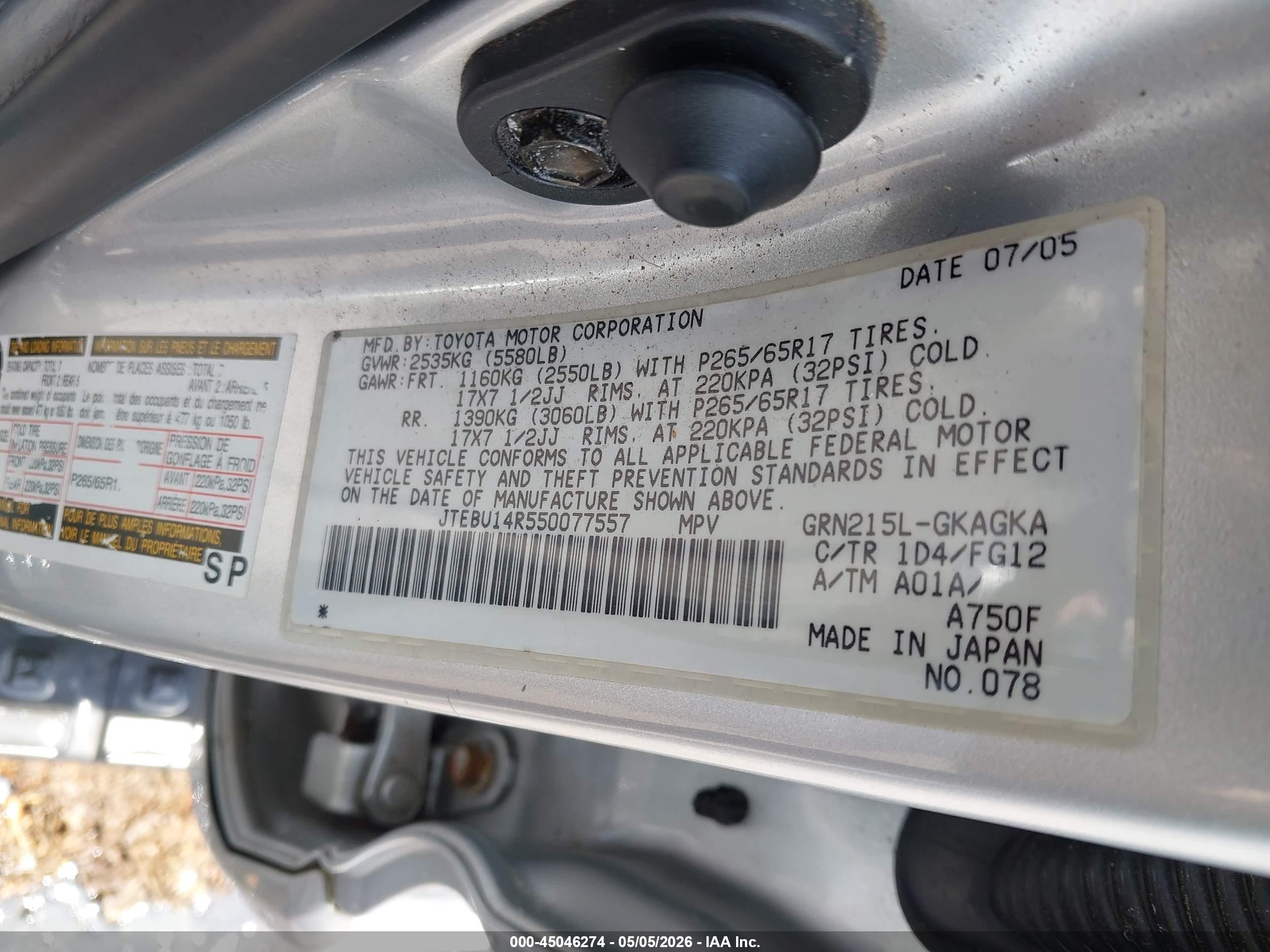 TOYOTA 4RUNNER image 9