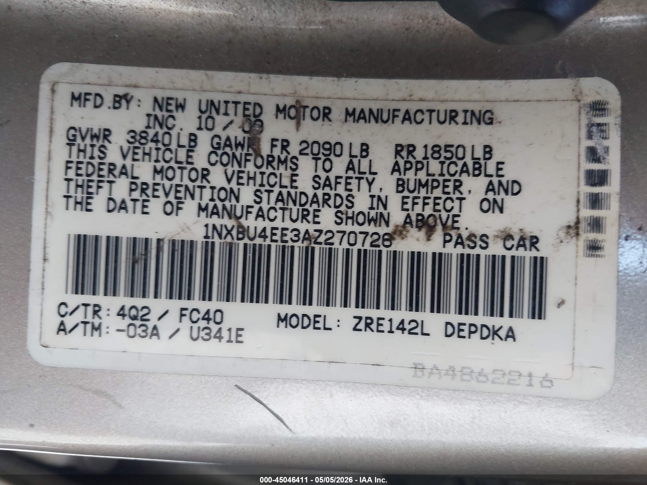 TOYOTA COROLLA image 9